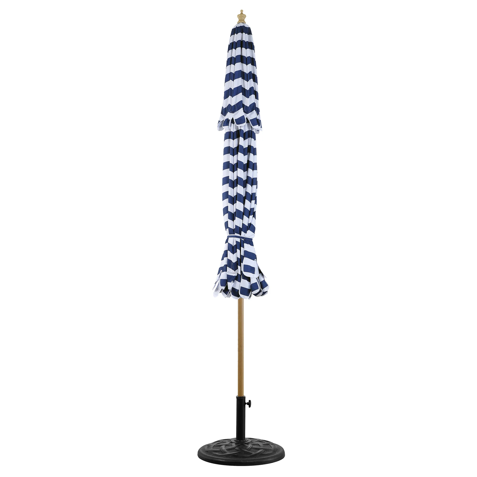 Fabienne Blue and White Striped 3M Double Top Crank and Tilt Parasol - Image 7