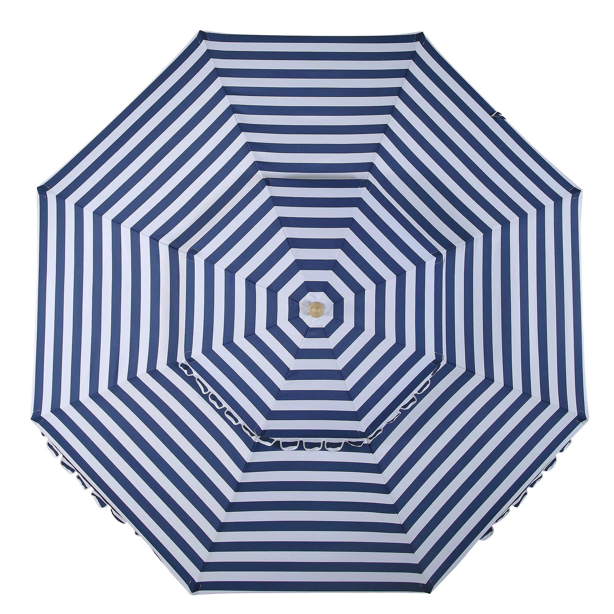 Fabienne Blue and White Striped 3M Double Top Crank and Tilt Parasol - Image 8