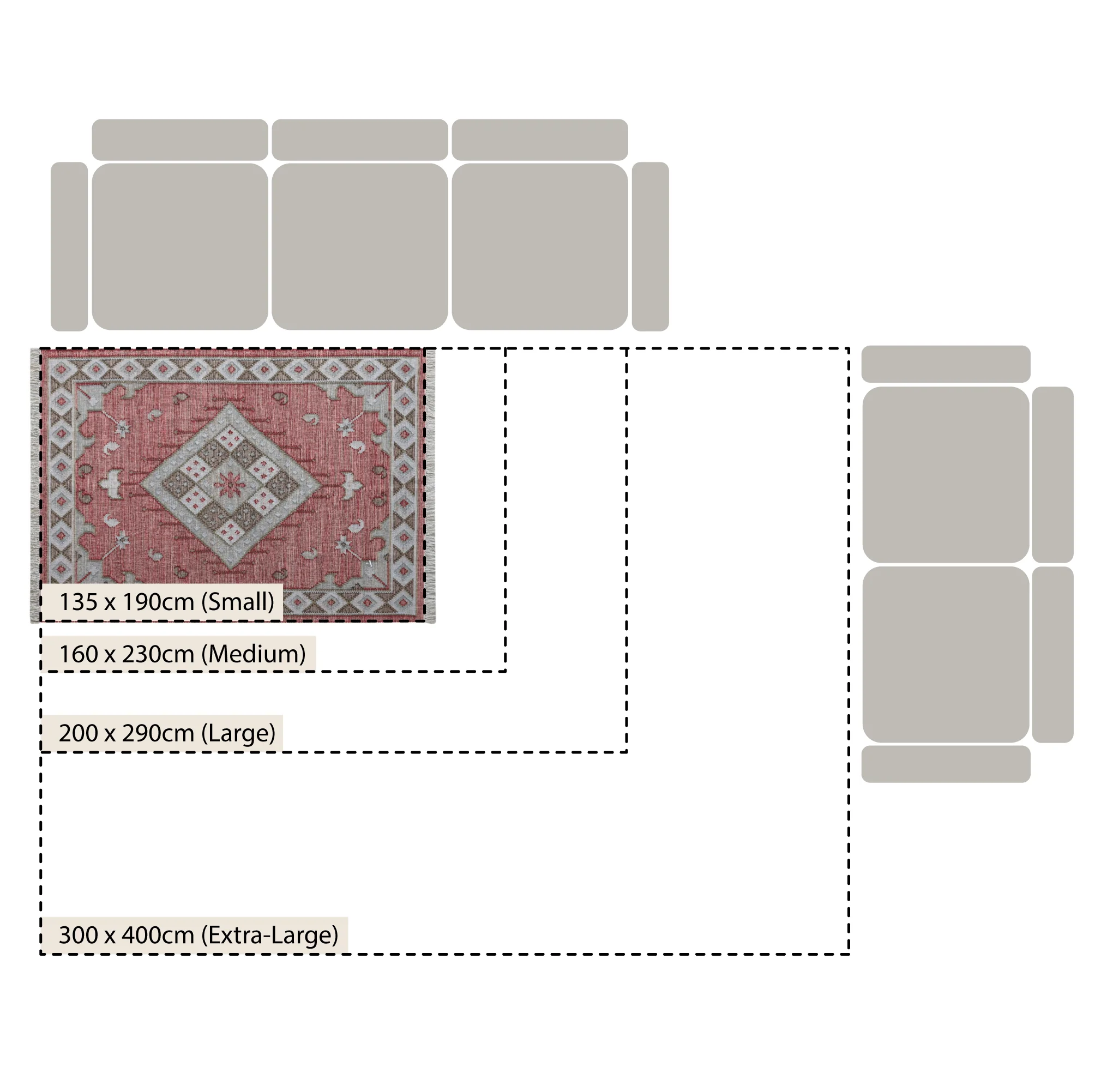 Farah Kilim Traditional Handwoven Wool & Jute Deep Red Rug - Image 6