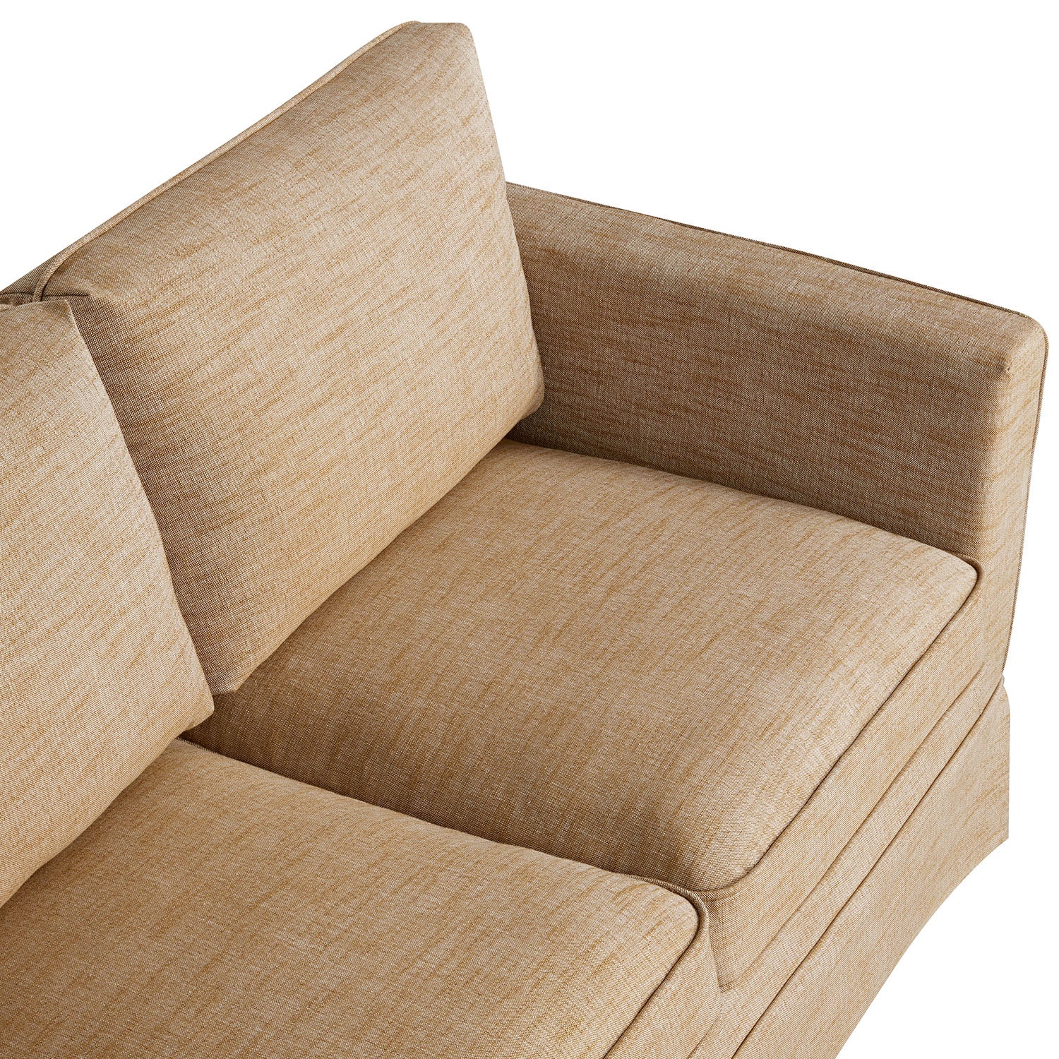 Fitz Skirted 2-Seater Sofa, Apricot Linen Blend - Image 15