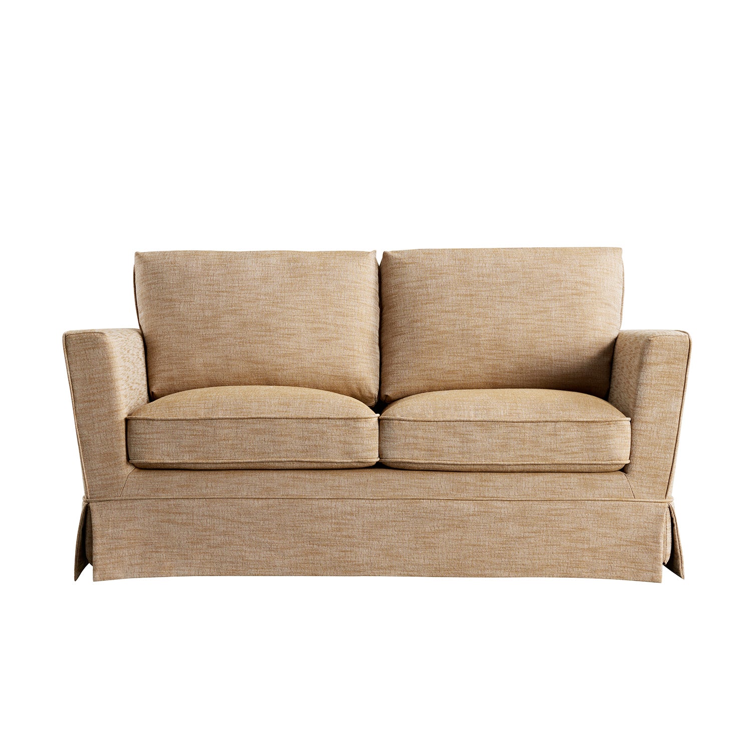 Fitz Skirted 2-Seater Sofa, Apricot Linen Blend - Image 8