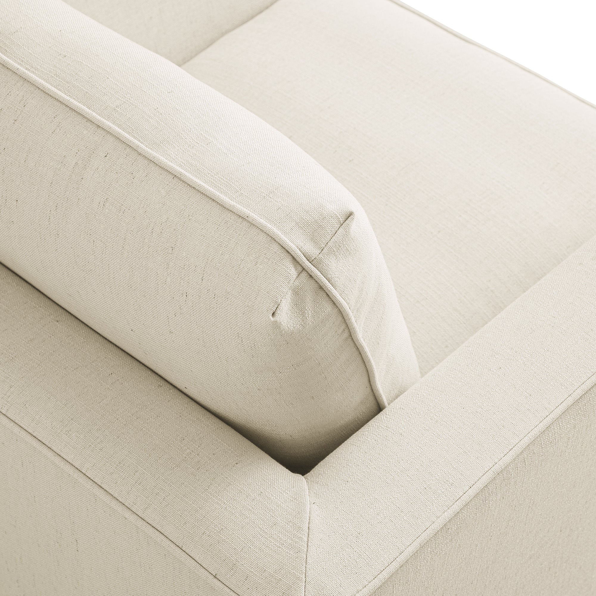 Fitz Skirted Armchair, Oatmeal Linen Blend - Image 14