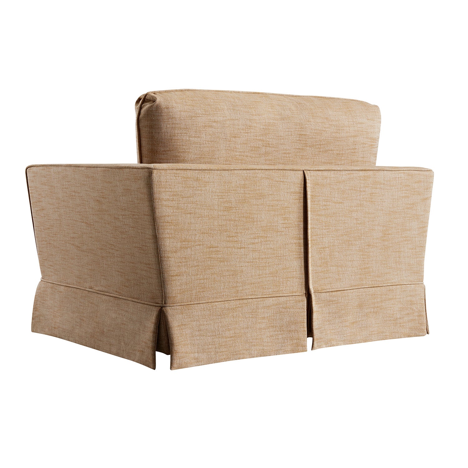 Fitz Skirted Loveseat, Apricot Linen Blend - Image 11