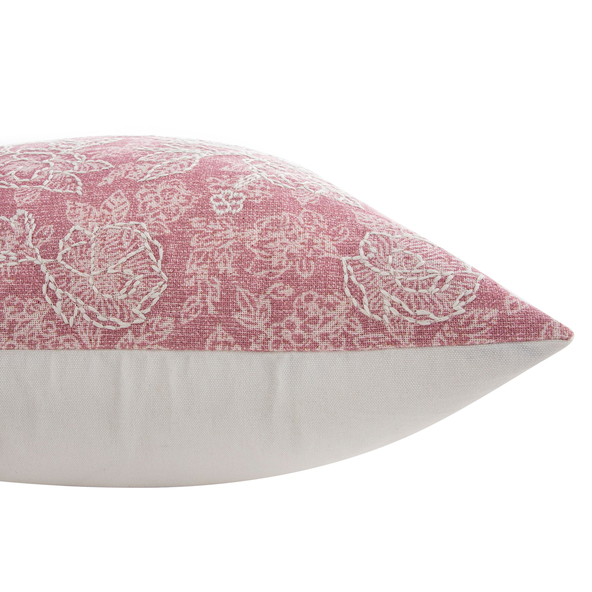 Florence Blossom Printed & Embroidered Cushion - Image 8