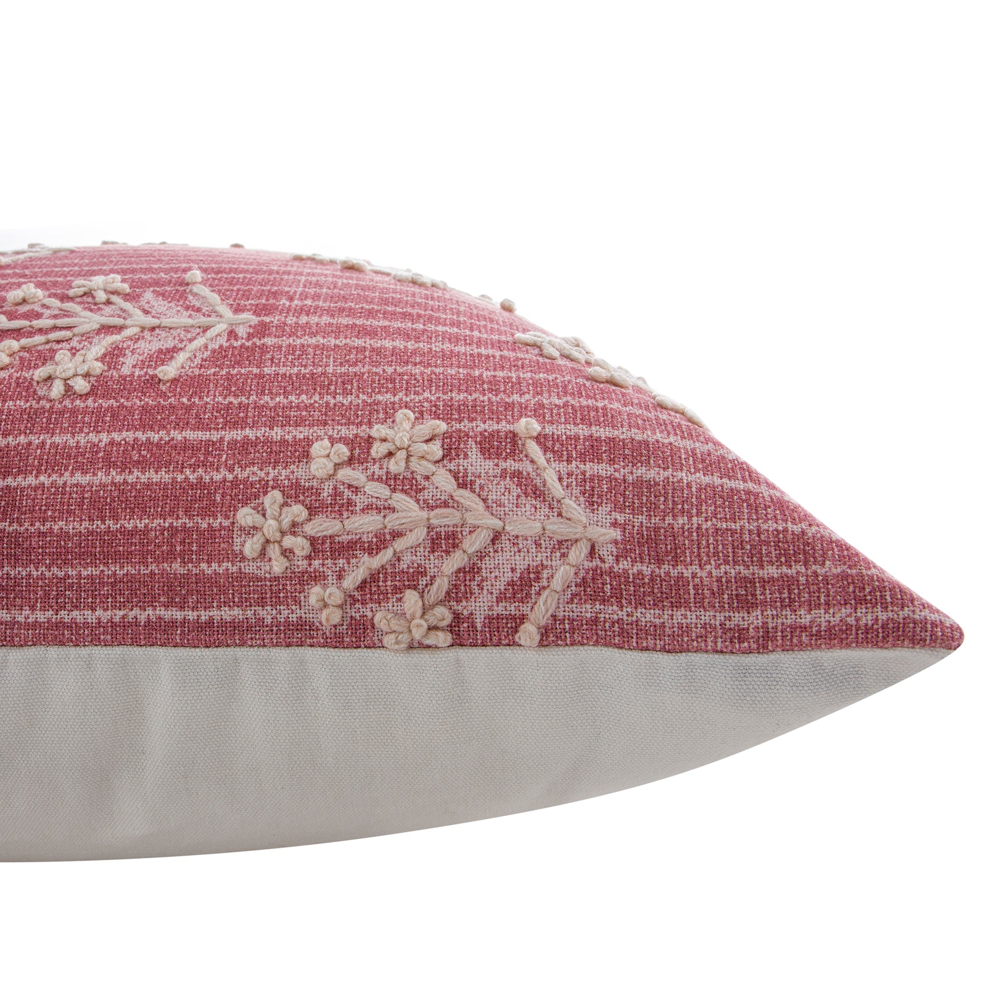 Florence Posies Printed & Embroidered Cushion - Image 4