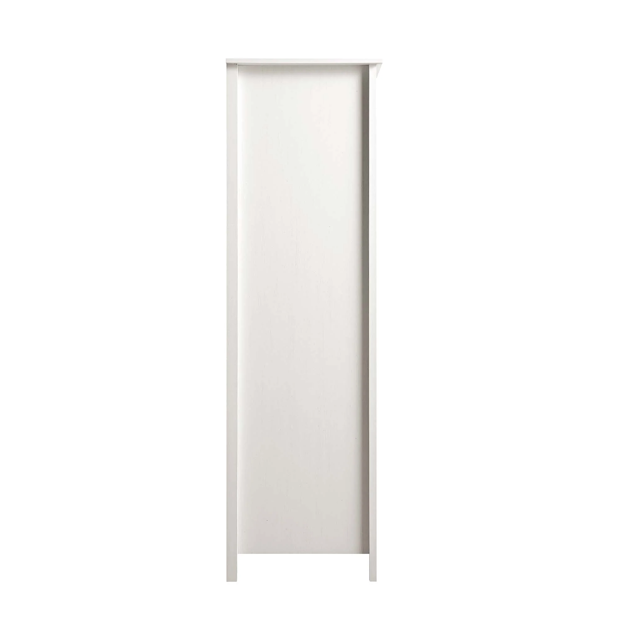 Frances Rattan 4-Door Wardrobe with 2 Drawers, White - Image 9