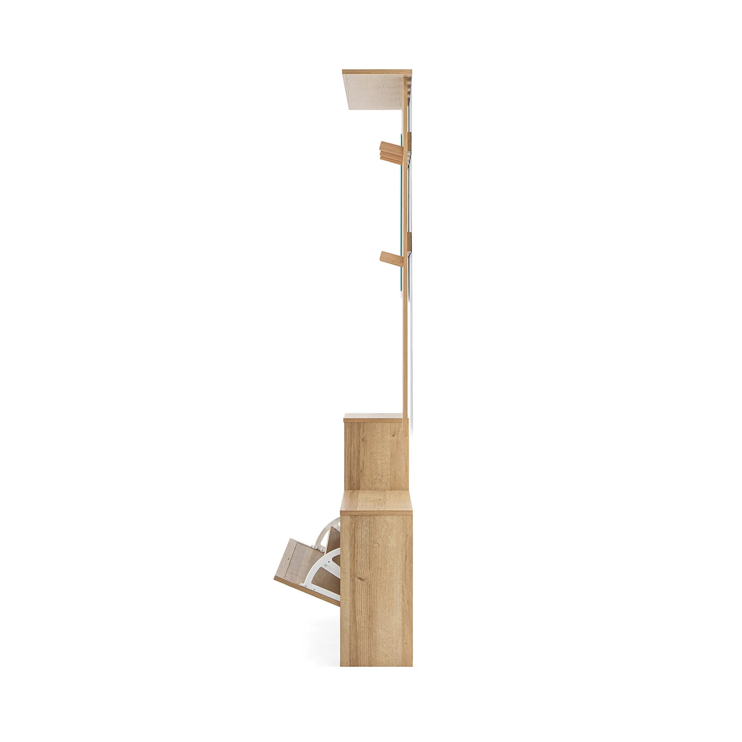 Frances Rattan Hallway Unit with Mirror, Natural - Image 12