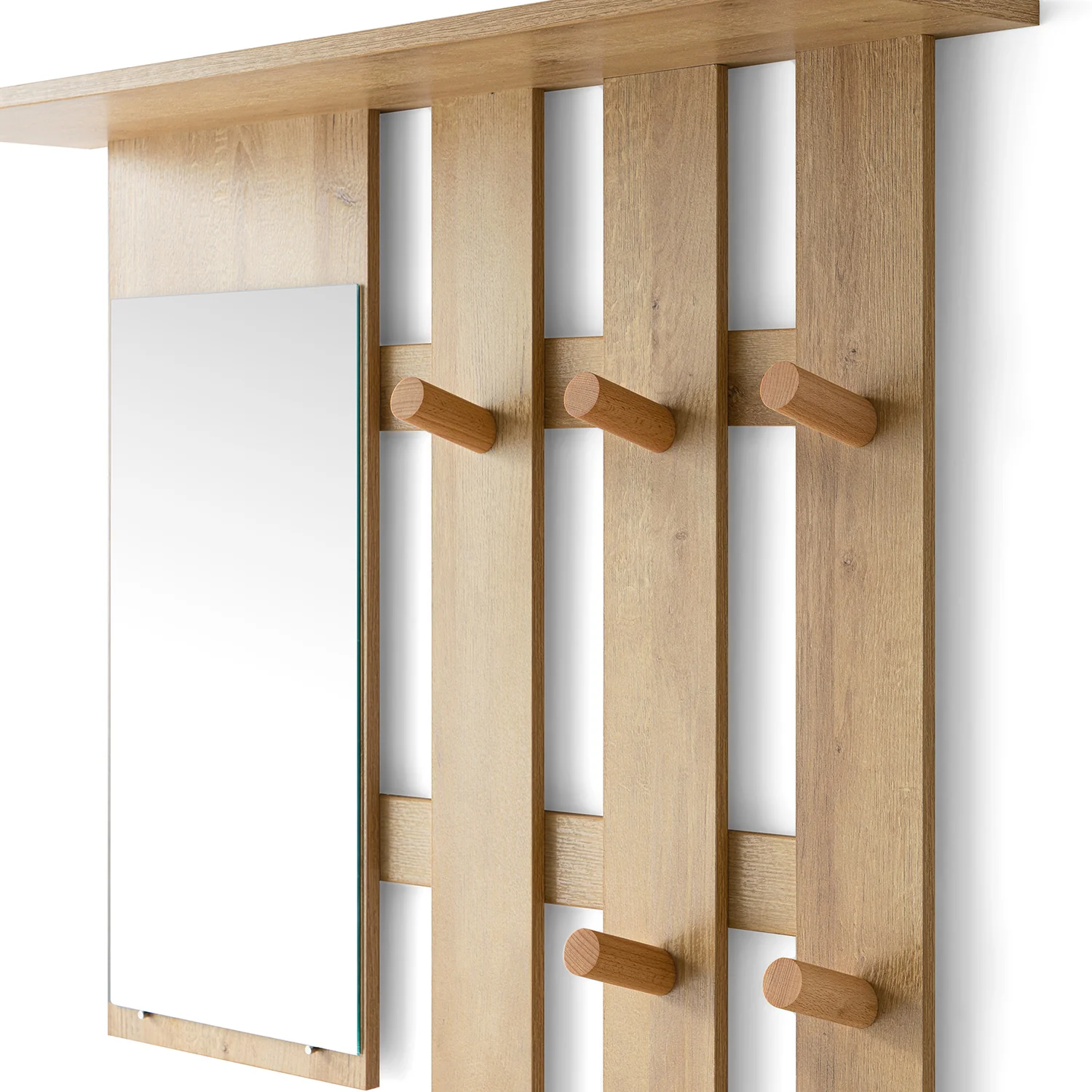 Frances Rattan Hallway Unit with Mirror, Natural - Image 13
