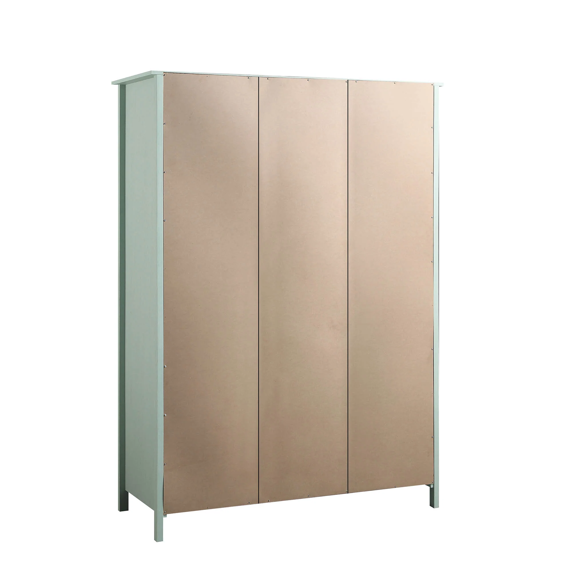 Frances Rattan Triple Wardrobe with 2 Drawers, Mint - Image 10