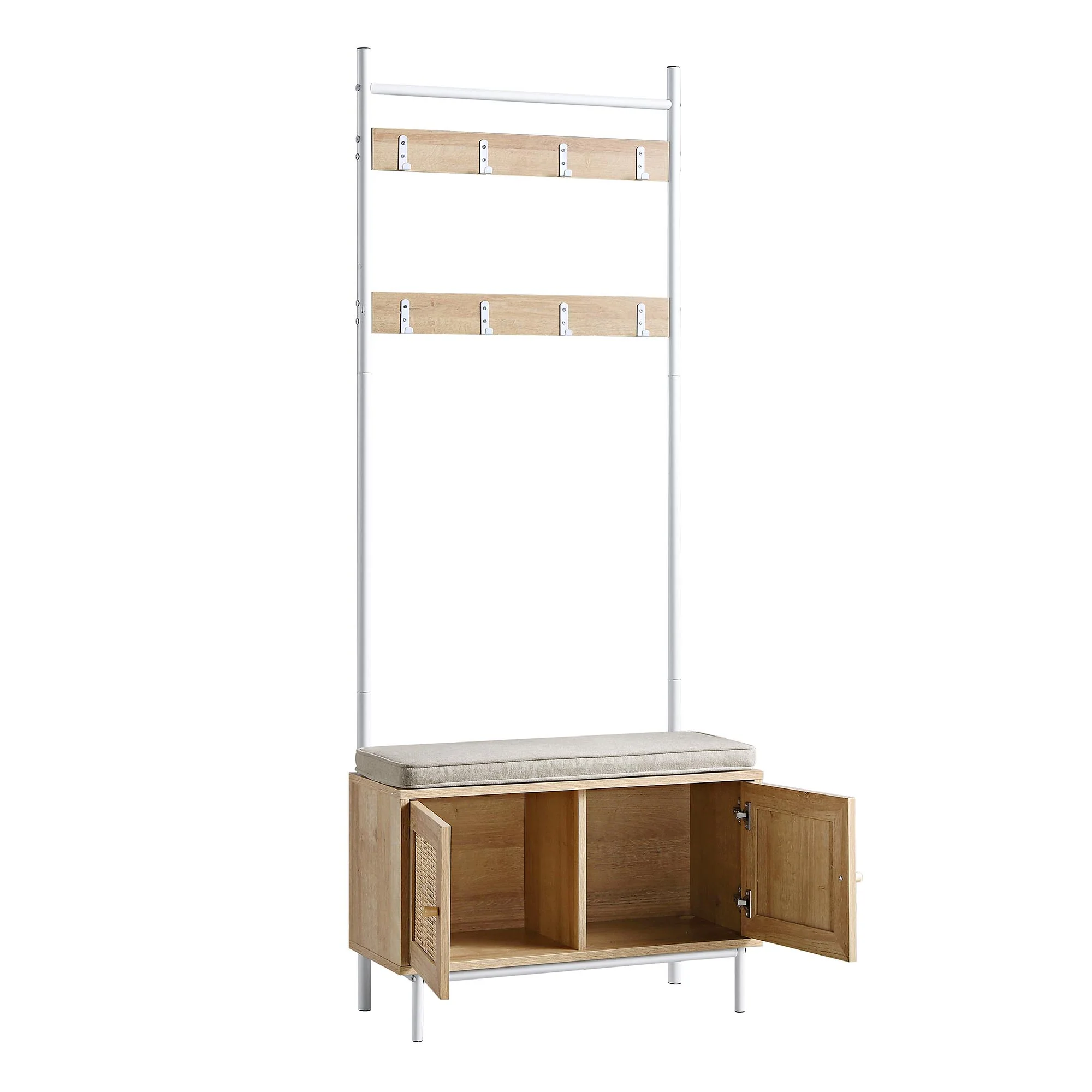 Frances Woven Hallway Unit with Cushion, Natural - Image 7