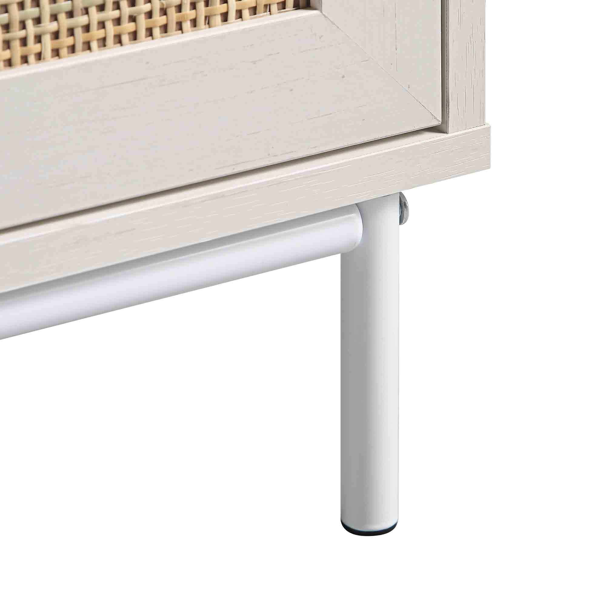 Frances Woven Hallway Unit with Cushion, White - Image 14
