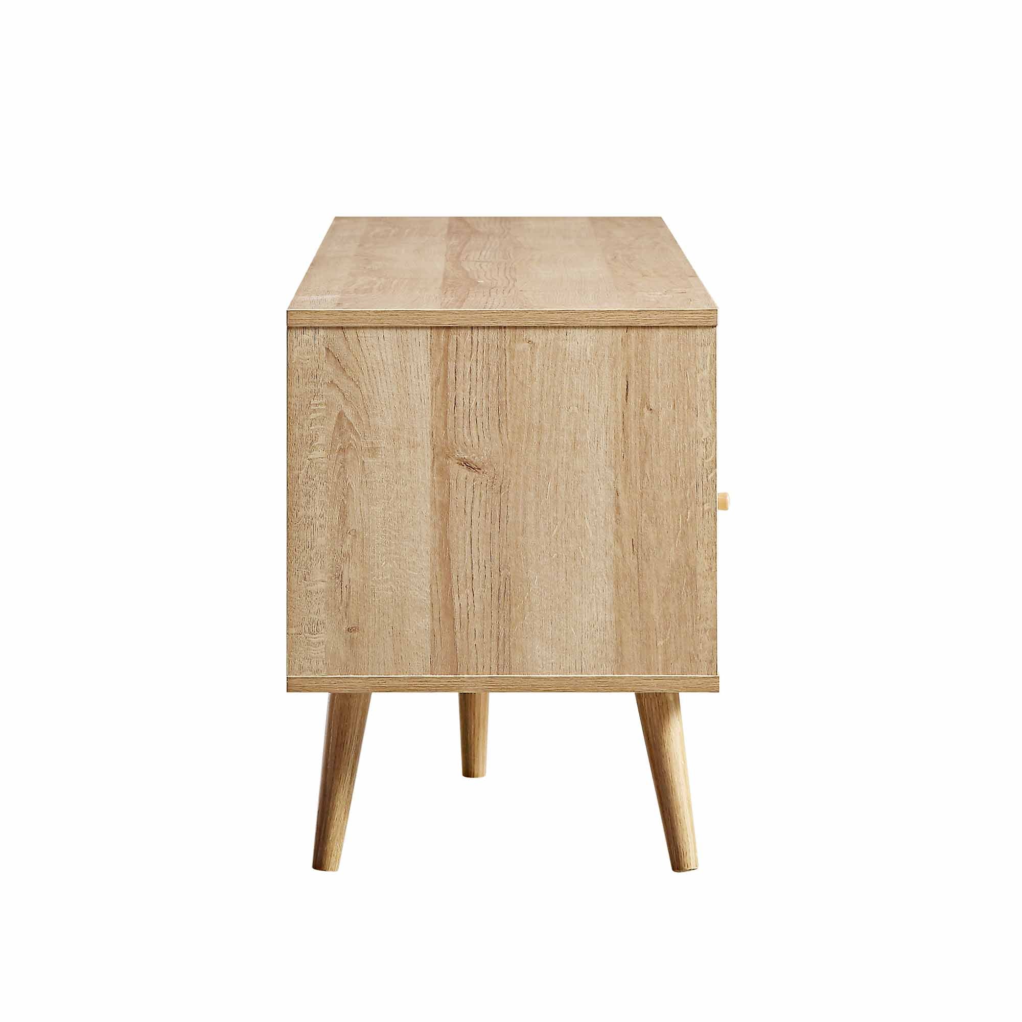 Frances Woven Rattan 160cm 3-Drawer TV Unit, Natural - Image 10