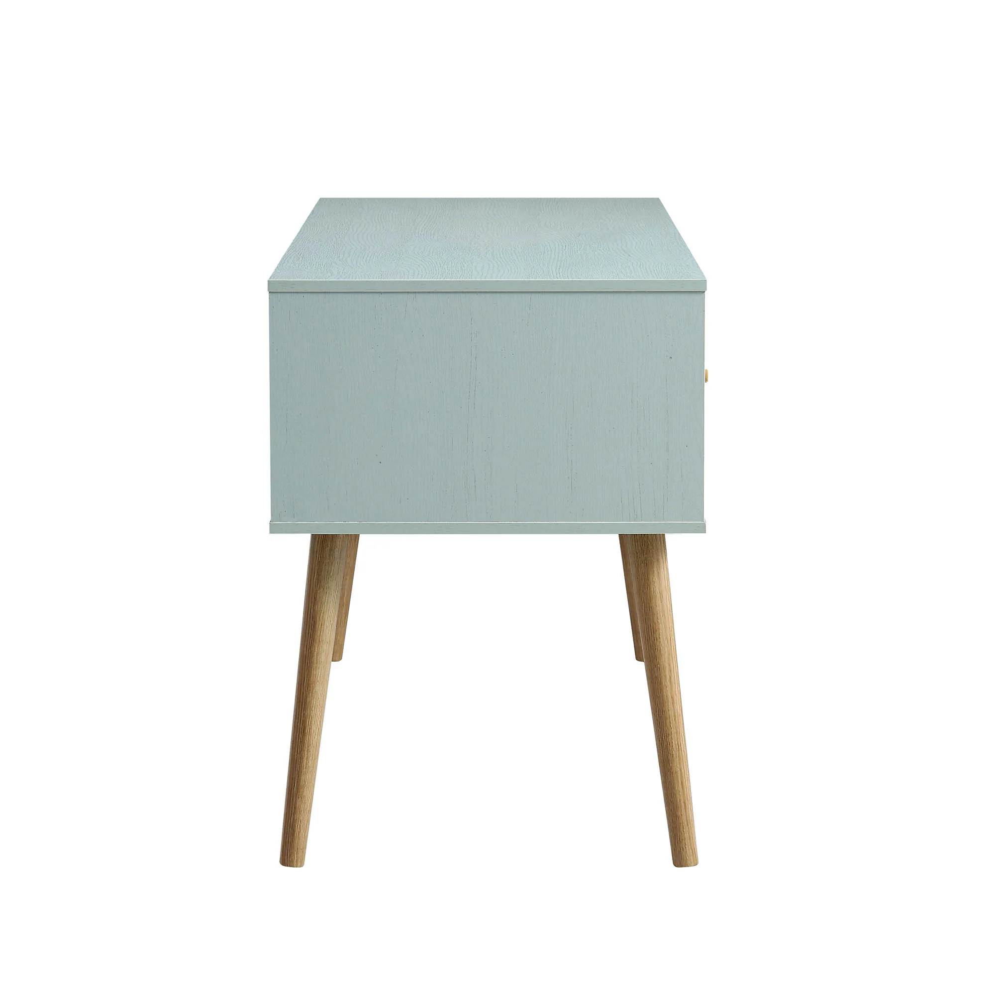 Frances Woven Rattan 2-Door Desk, Mint - Image 7