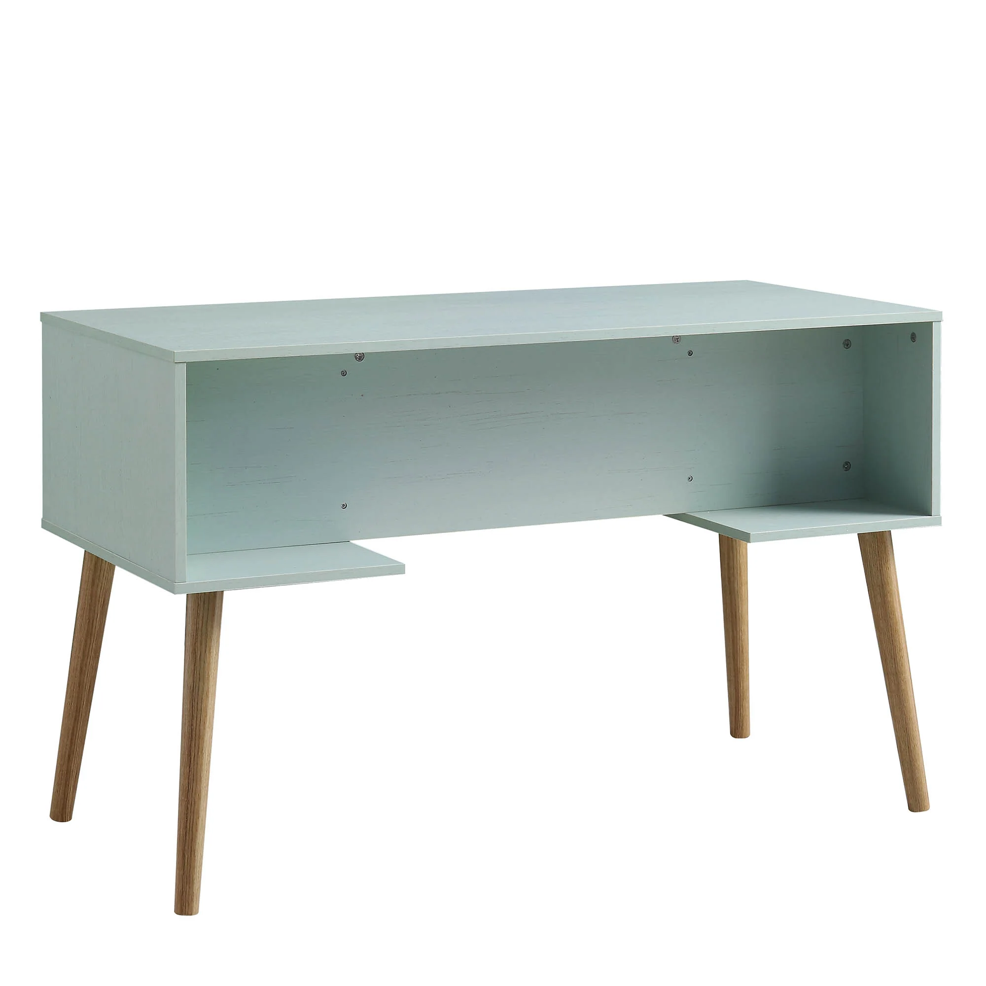 Frances Woven Rattan 2-Door Desk, Mint - Image 8
