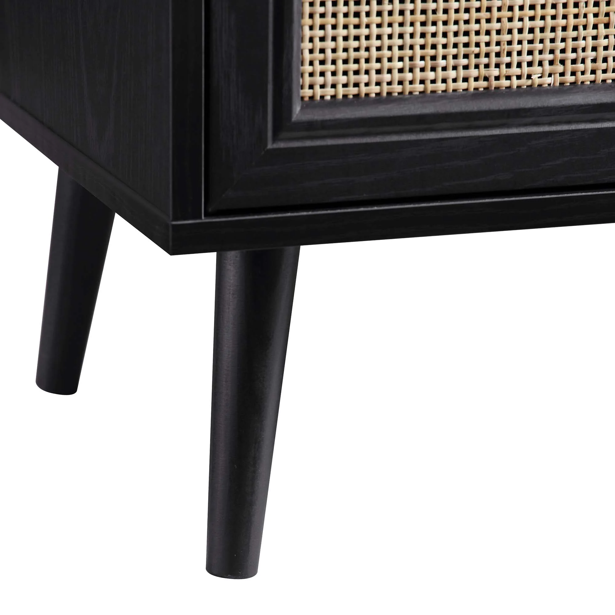 Frances Woven Rattan Chest of 6 Drawers, Black - Image 10