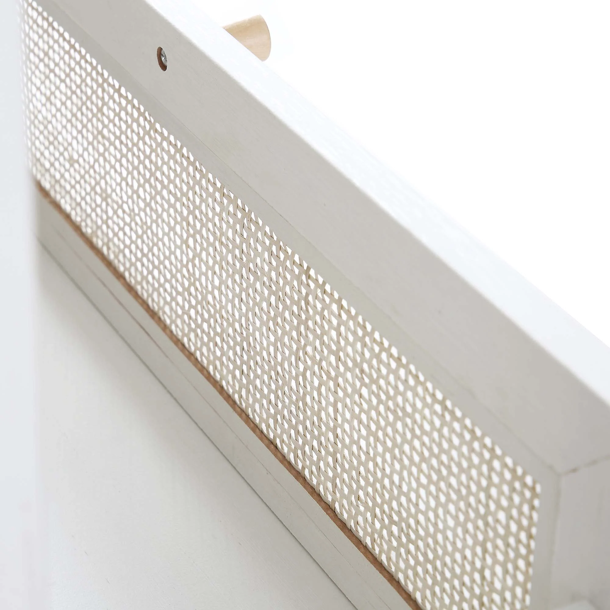 Frances Woven Rattan Chest of 6 Drawers, White - Image 11