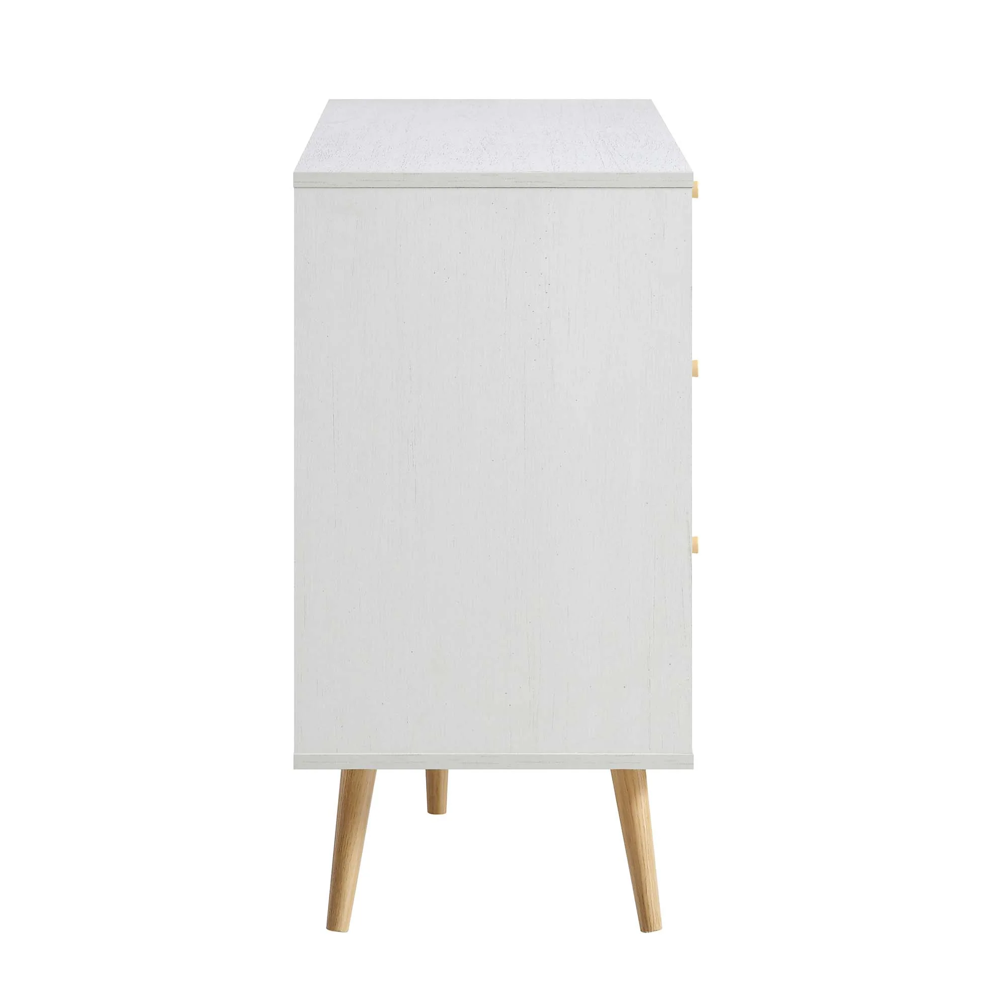 Frances Woven Rattan Chest of 6 Drawers, White - Image 7