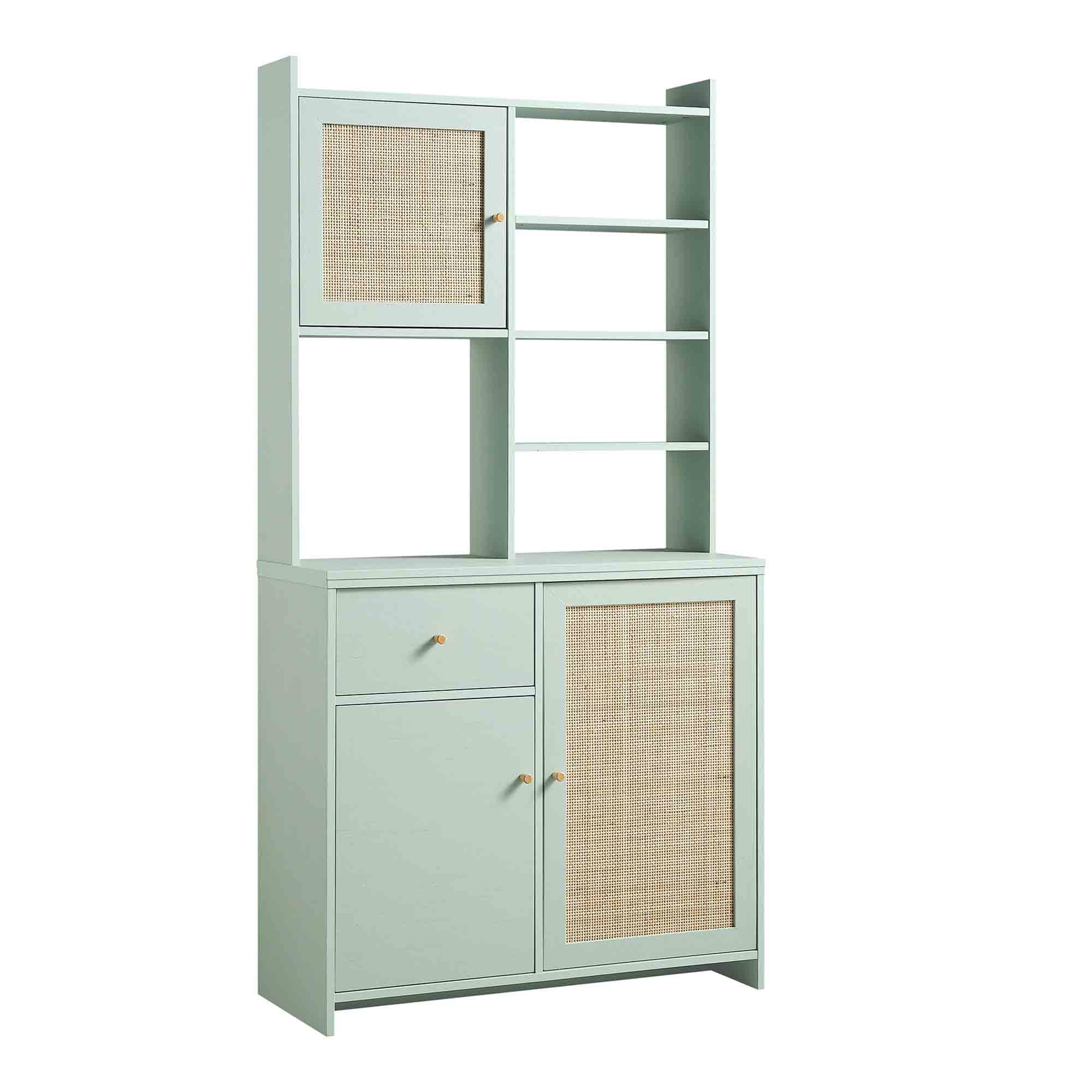 Frances Woven Rattan Dresser, Mint - Image 7