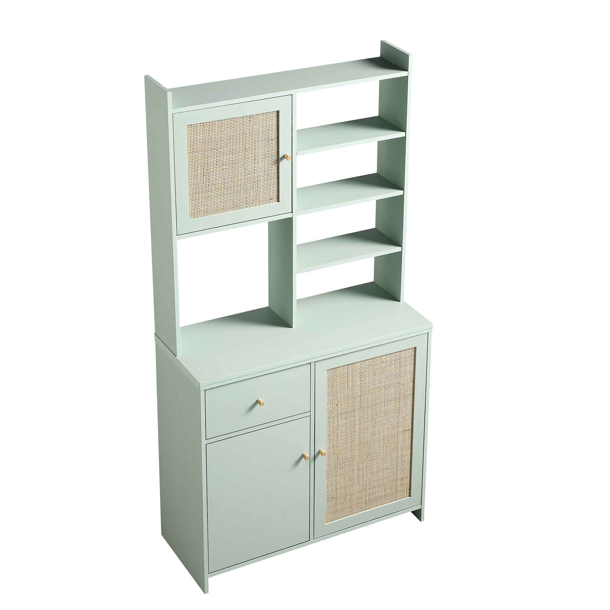 Frances Woven Rattan Dresser, Mint - Image 9