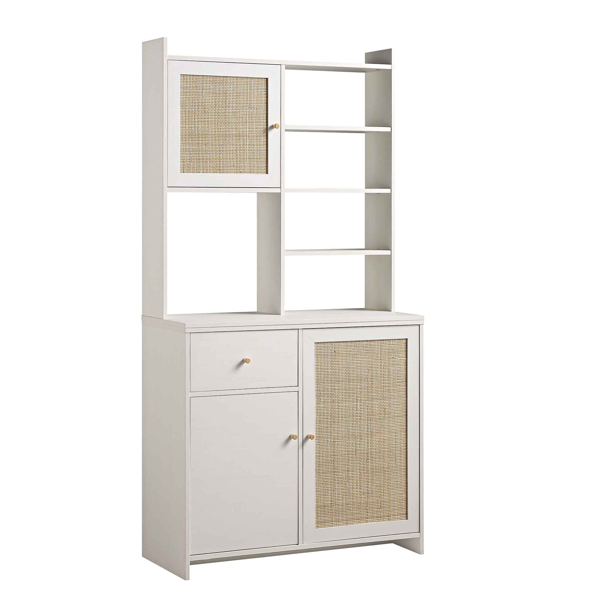 Frances Woven Rattan Dresser, White - Image 5