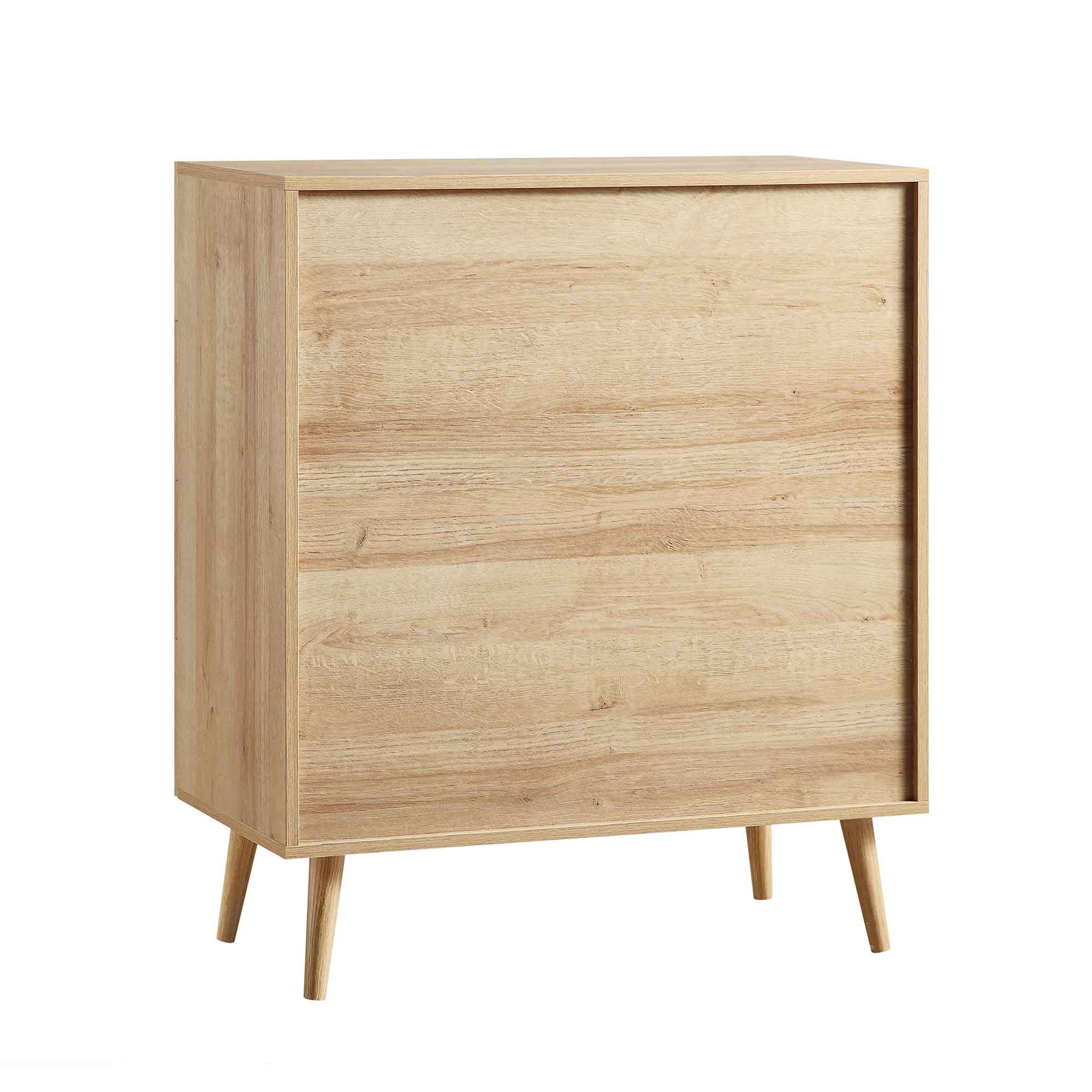 Frances Woven Rattan Tall Chest of 4 Drawers, Natural - Image 10