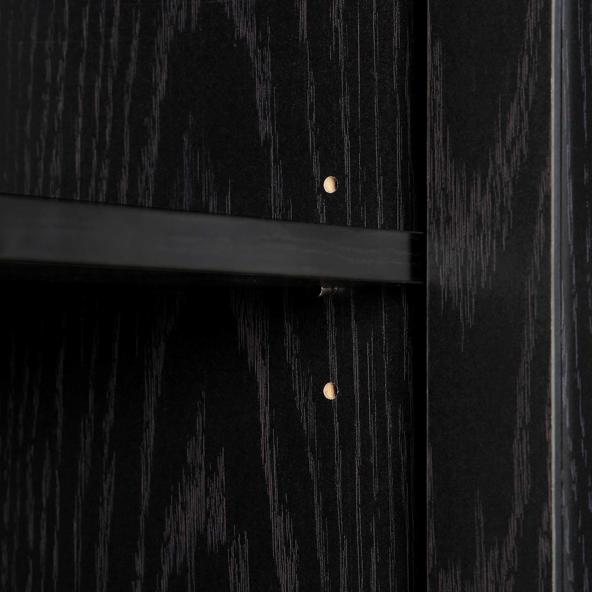Frances Woven Rattan Tallboy Bathroom Unit, Black - Image 12