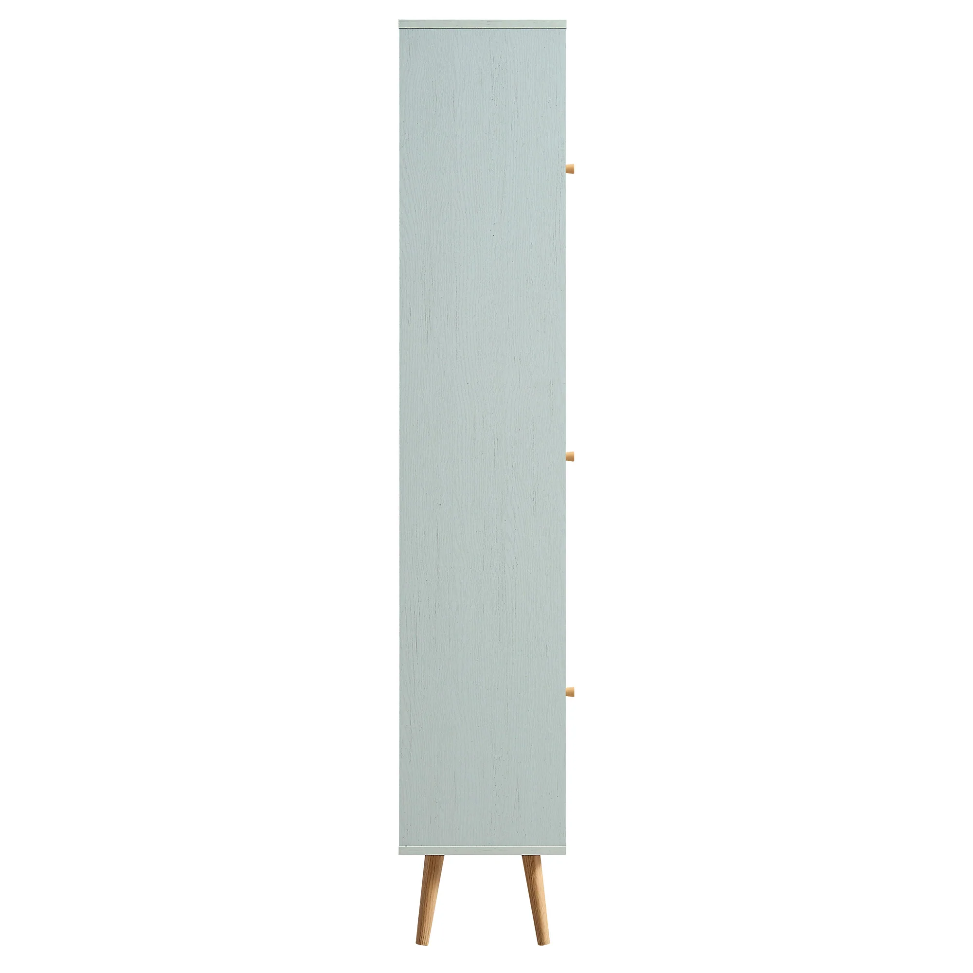 Frances Woven Rattan Tallboy Bathroom Unit, Mint Green - Image 8