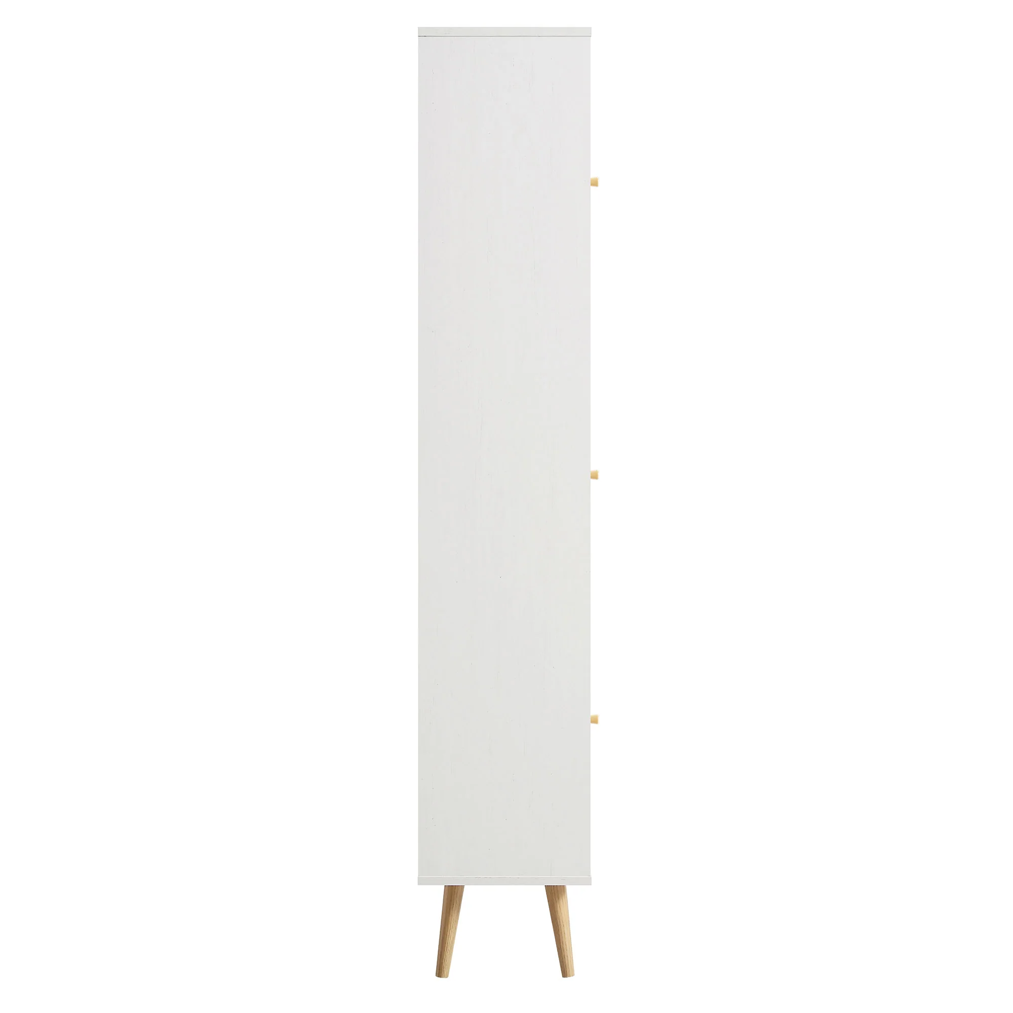 Frances Woven Rattan Tallboy Bathroom Unit, White - Image 8