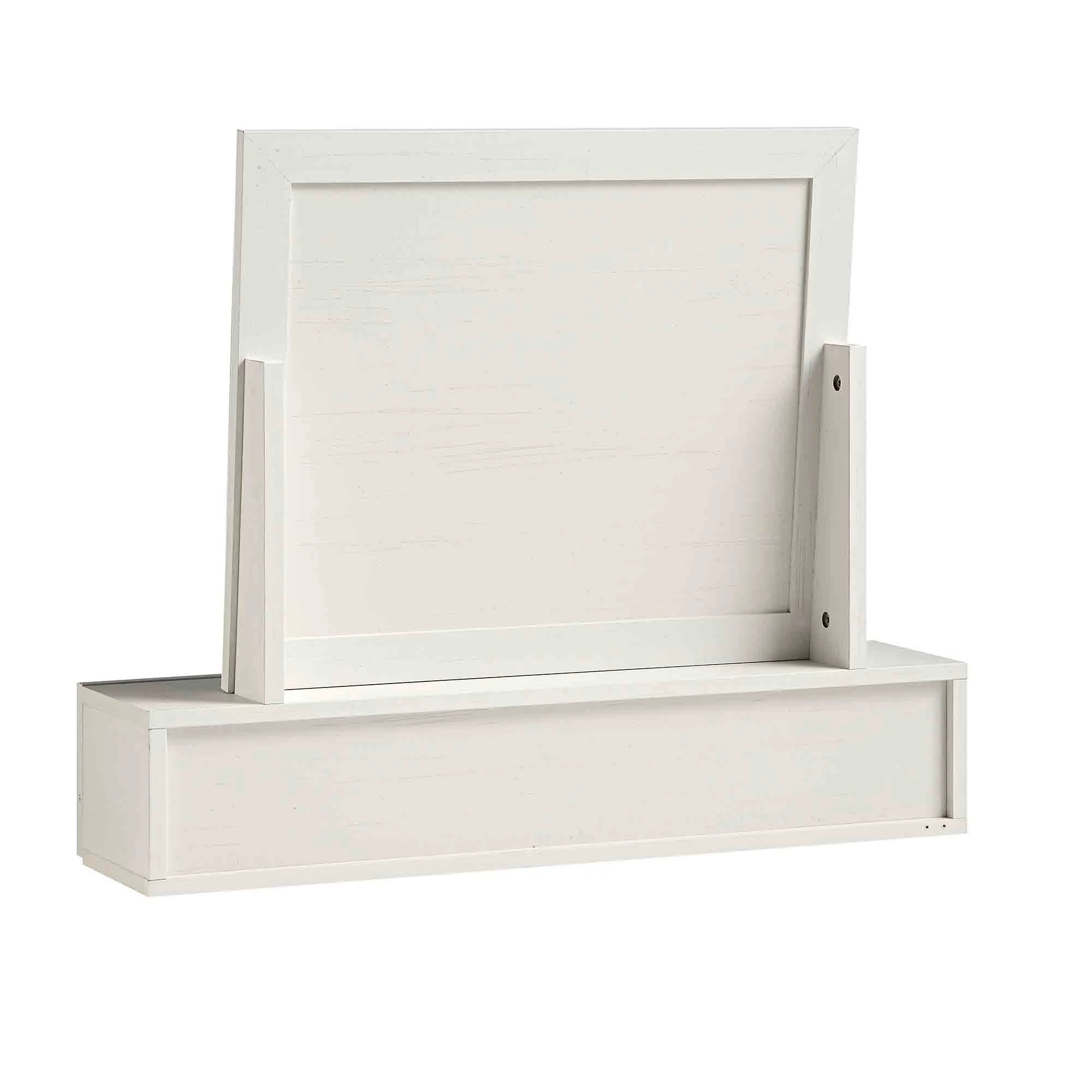 Frances Woven Rattan Vanity Mirror, White - Image 9