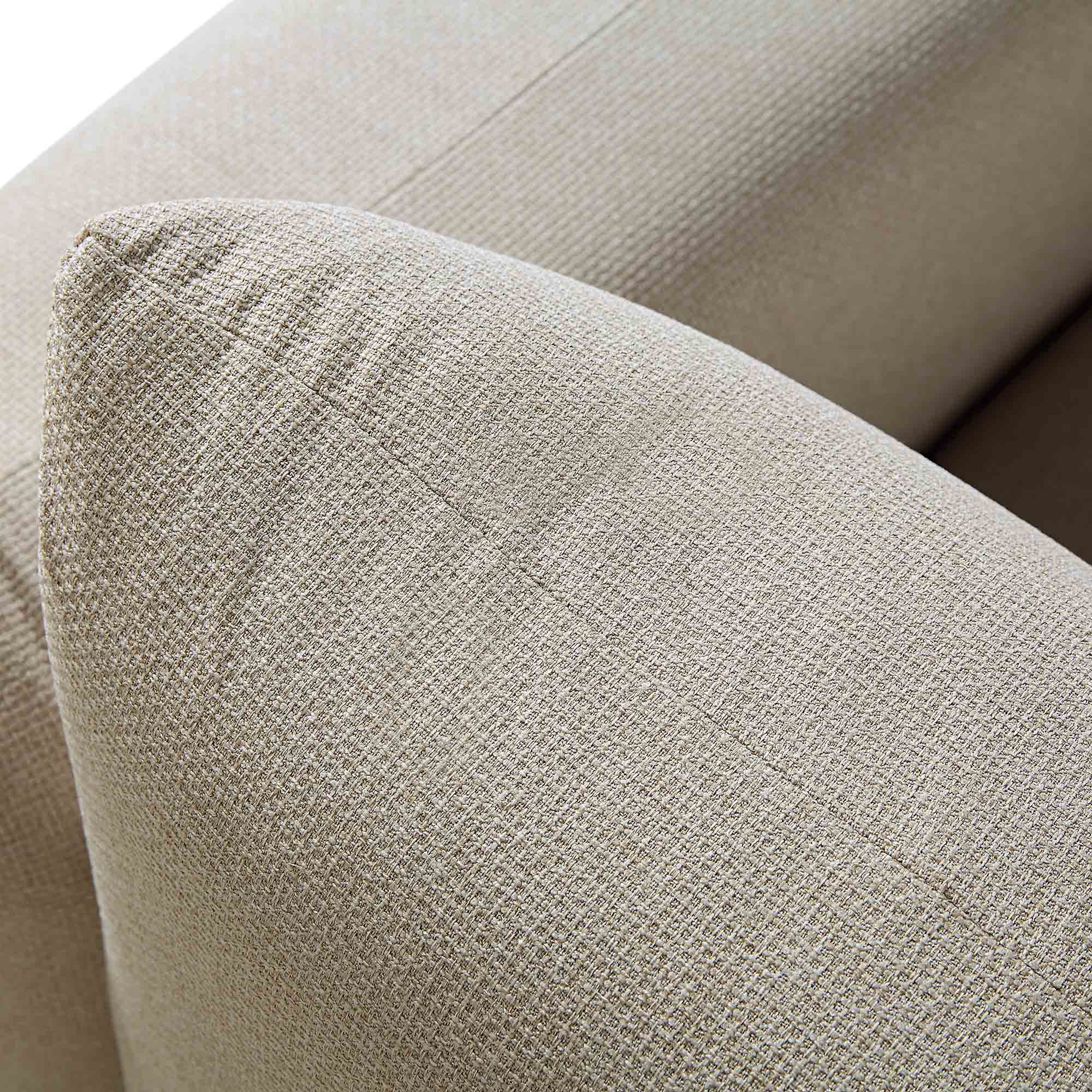 Gianni Armchair, Beige Woven Fabric - Image 13