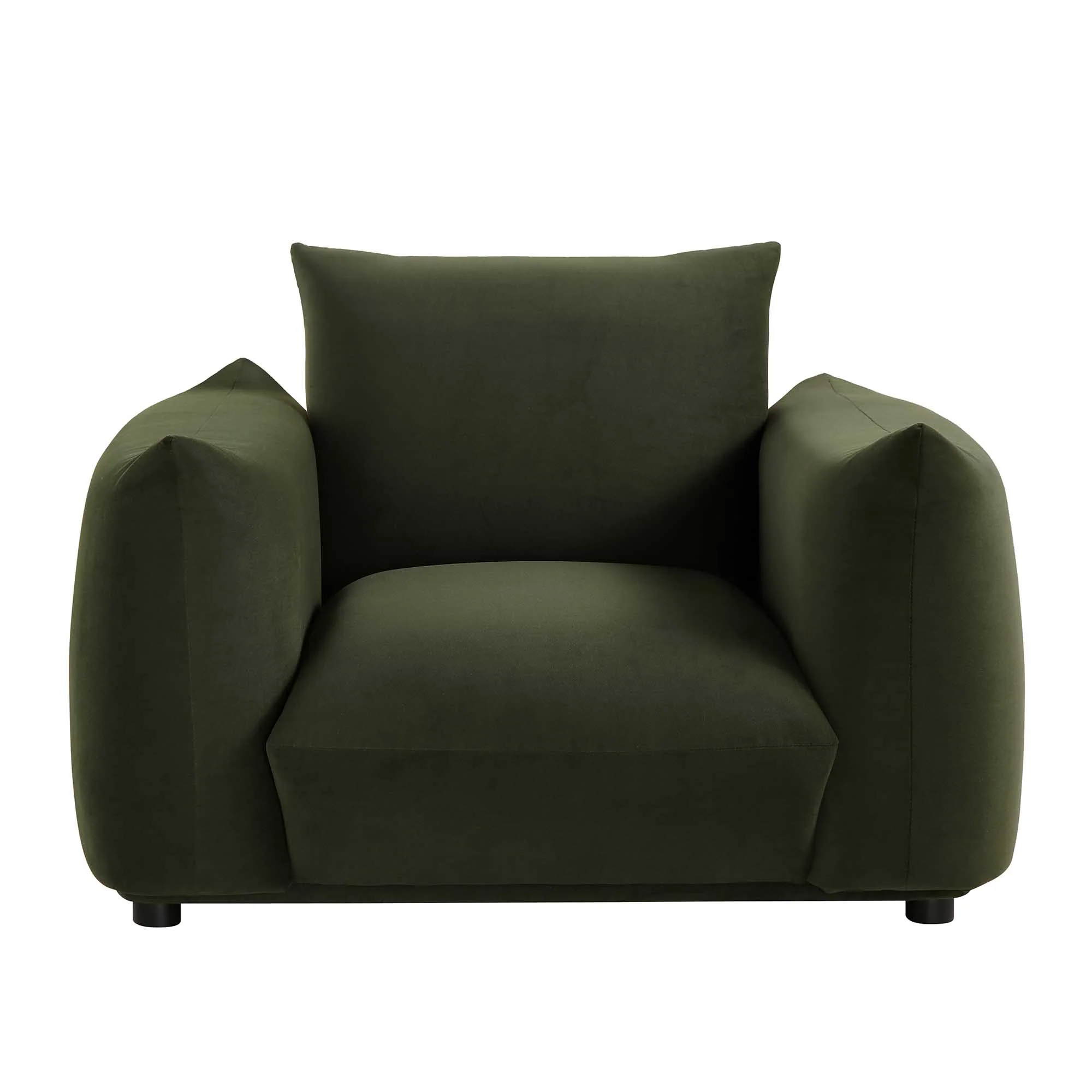 Gianni Armchair, Moss Green Velvet - Image 4