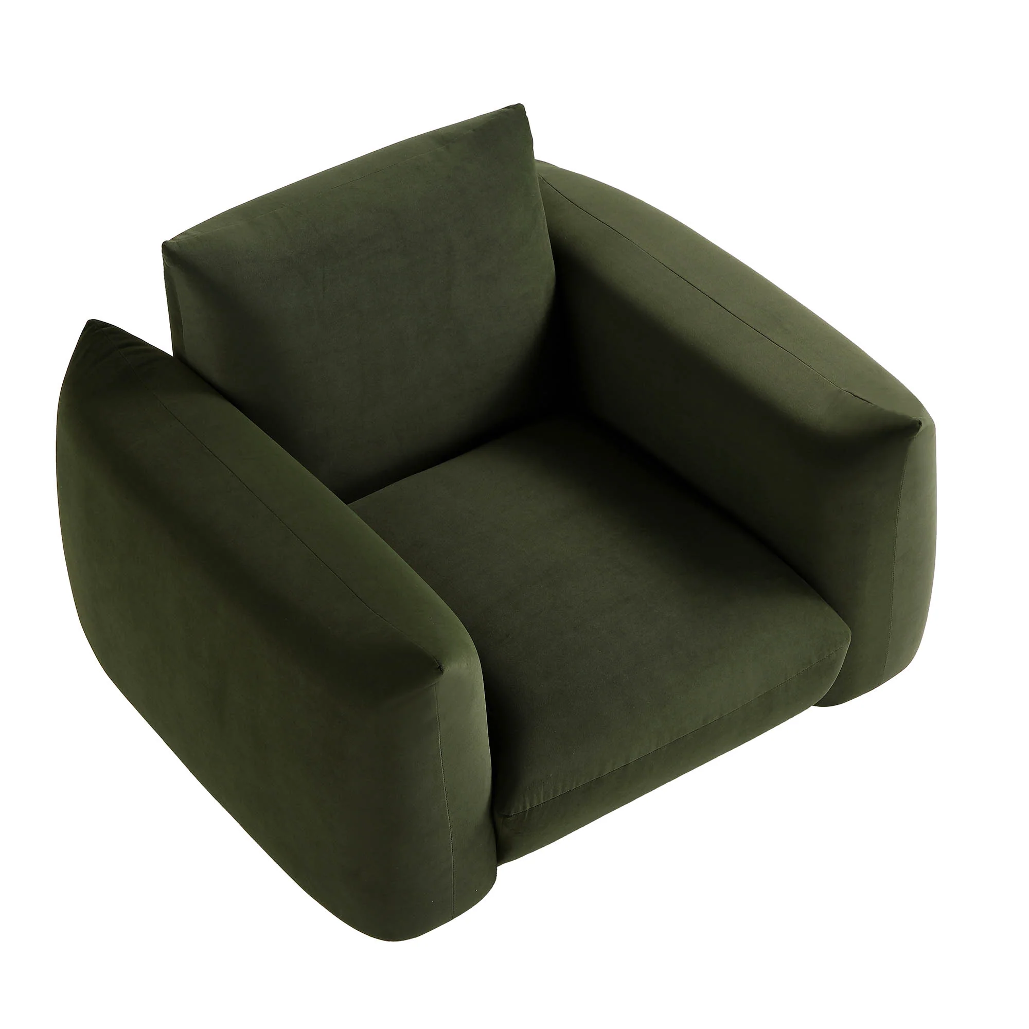 Gianni Armchair, Moss Green Velvet - Image 8