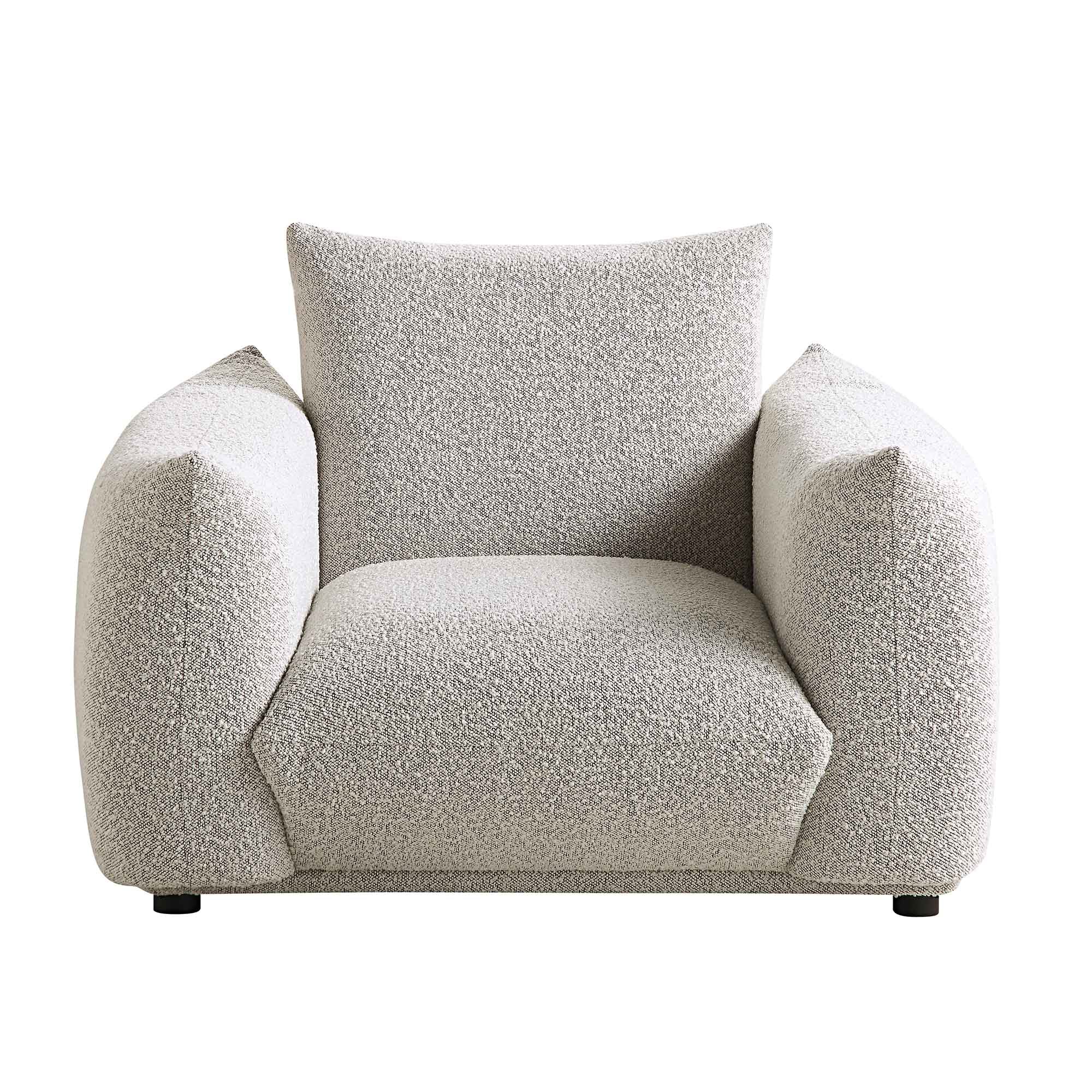 Gianni Armchair, Mist Grey Boucle - Image 5