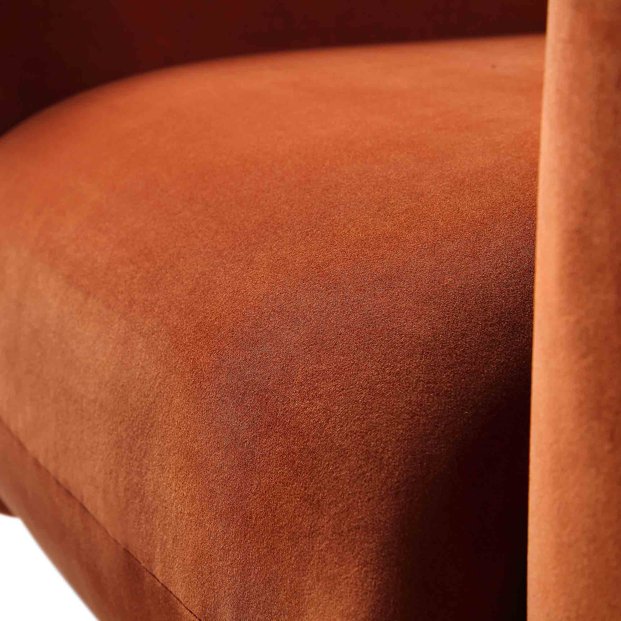 Gianni Armchair, Rust Velvet - Image 14