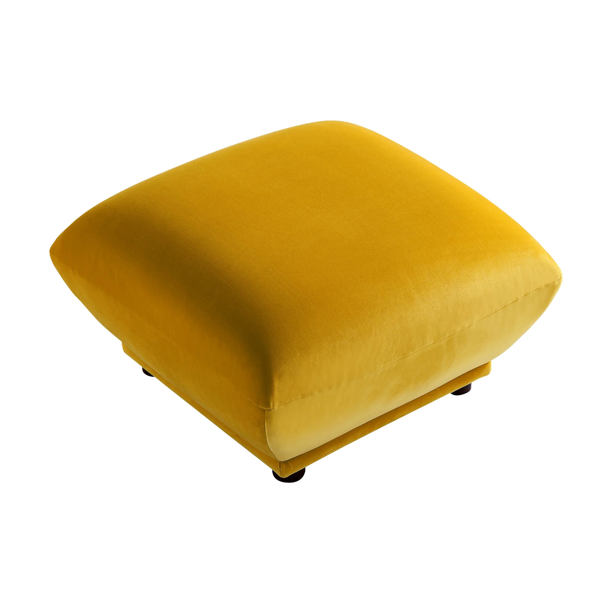 Gianni Pouffe, Goldenrod Velvet - Image 6