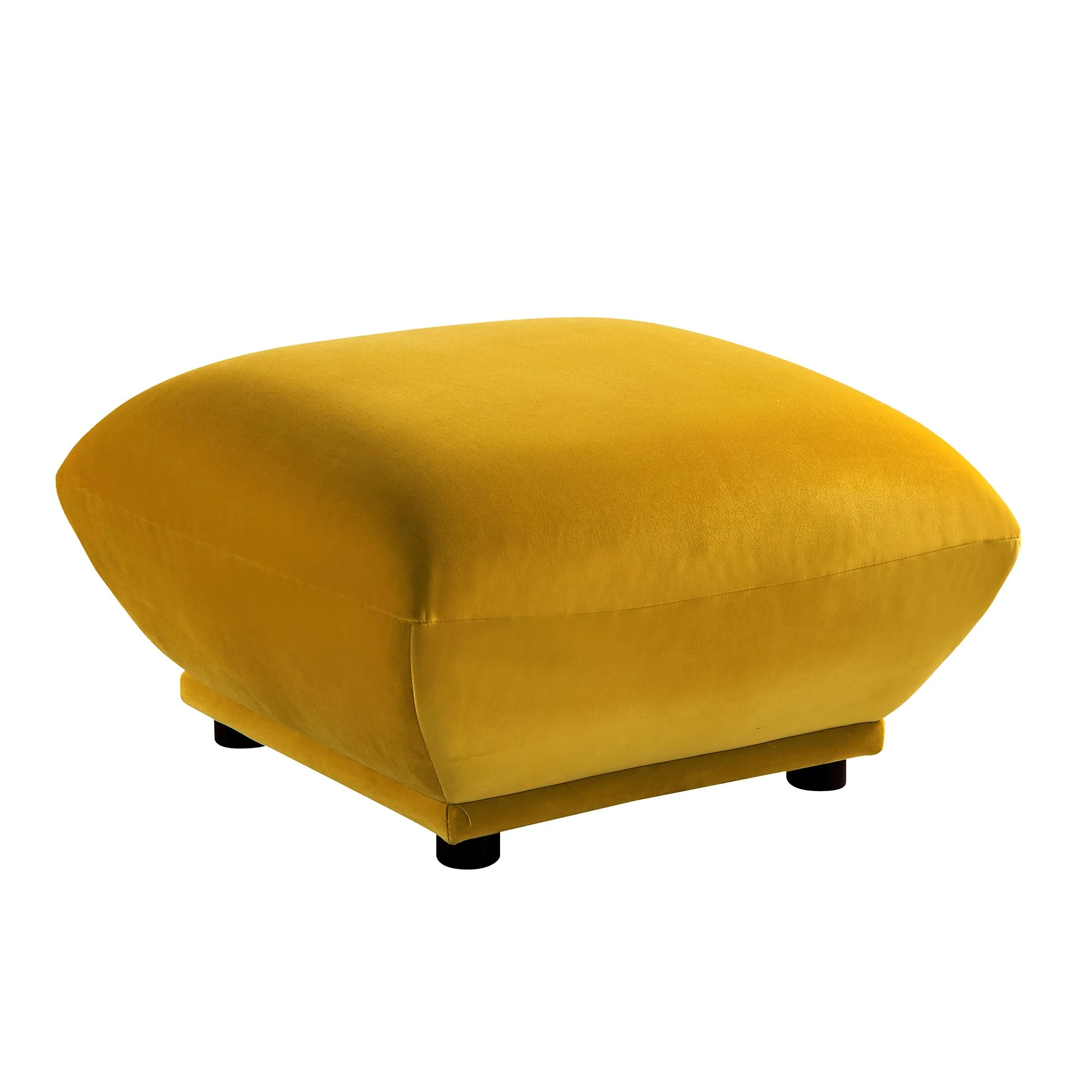 Gianni Pouffe, Goldenrod Velvet - Image 9