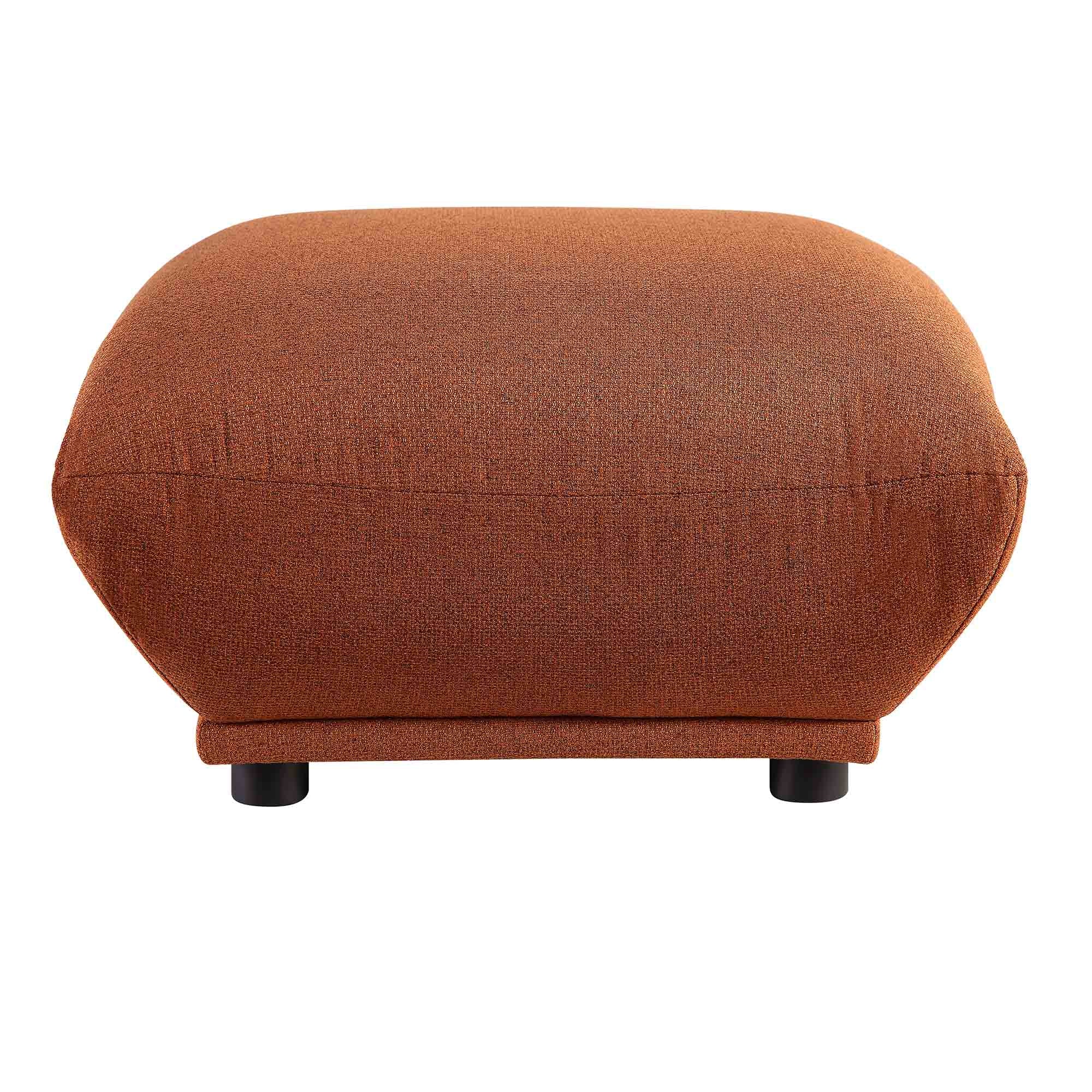 Gianni Pouffe, Terracotta Fabric - Image 4