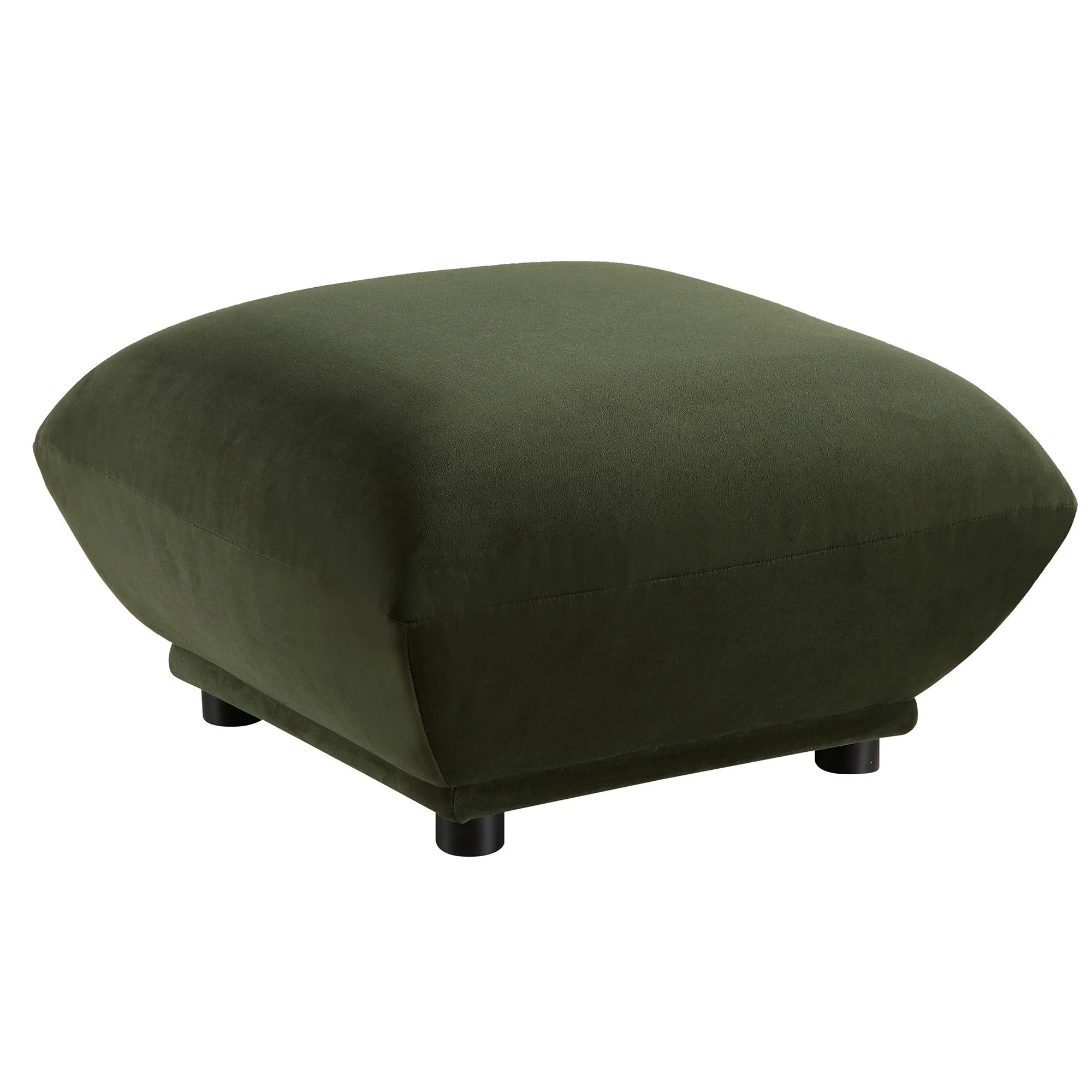 Gianni Pouffe, Moss Green Velvet - Image 4
