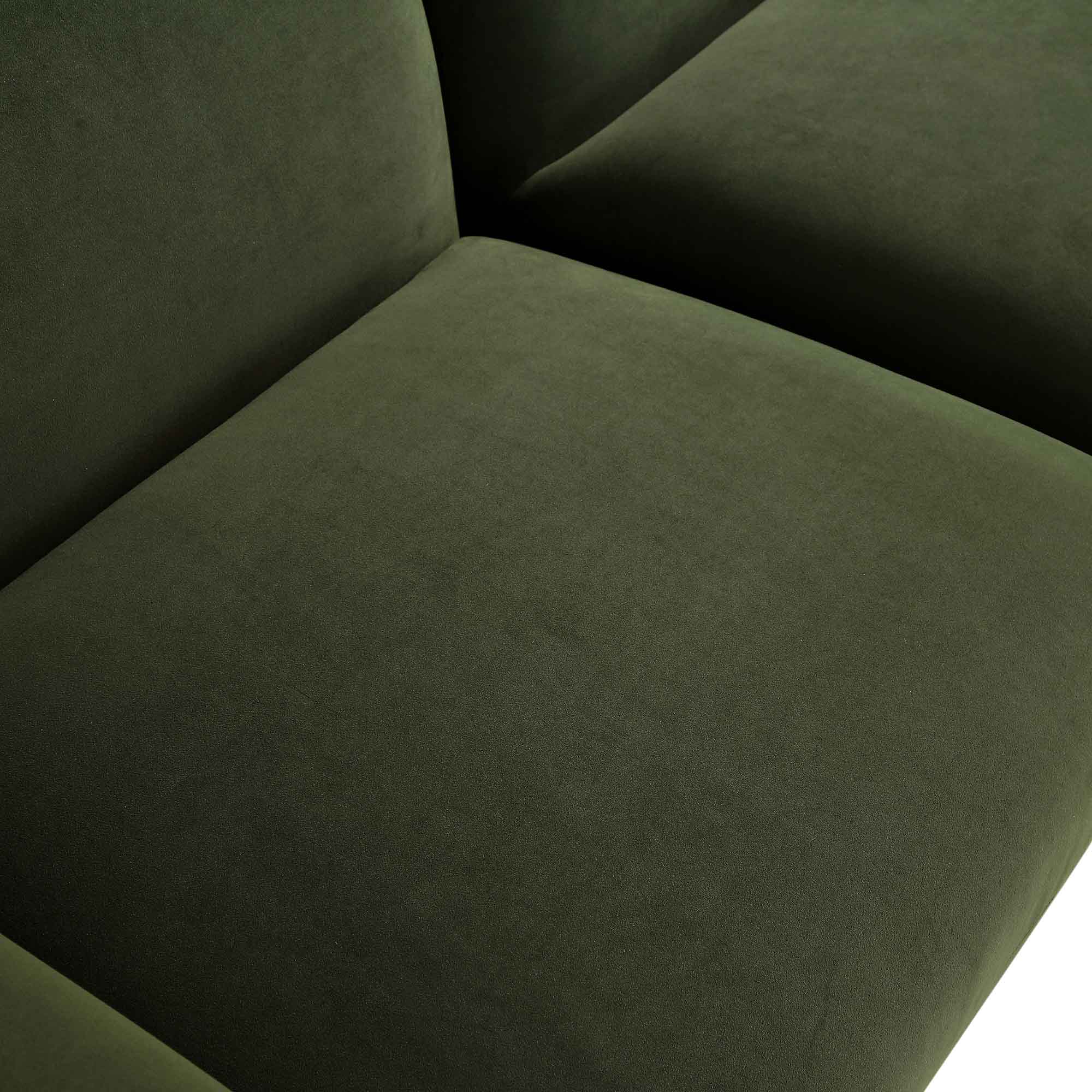 Gianni Three Seater Sofa, Moss Green Velvet - Image 15