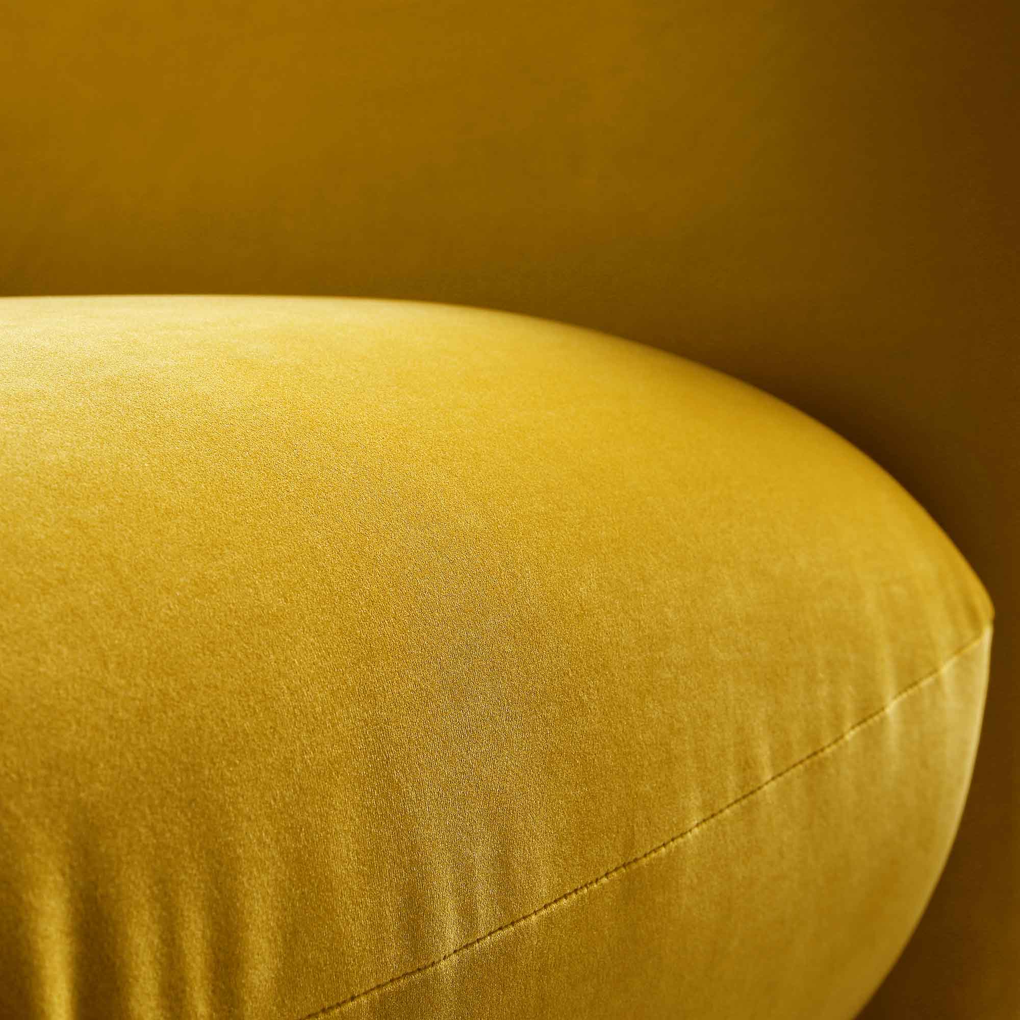Gianni Two Seater Sofa, Goldenrod Velvet - Image 15