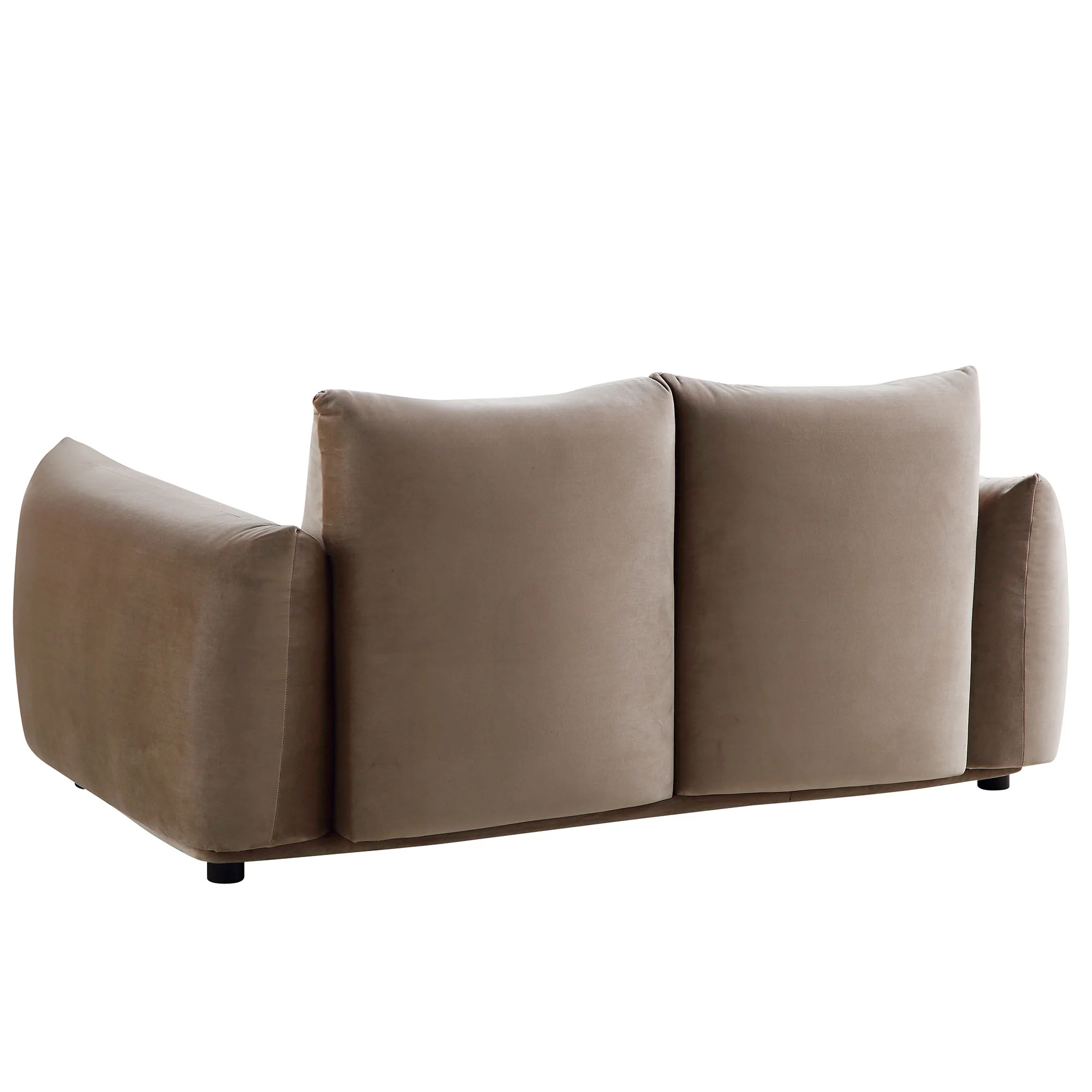 Gianni Two Seater Sofa, Mink Velvet - Image 7