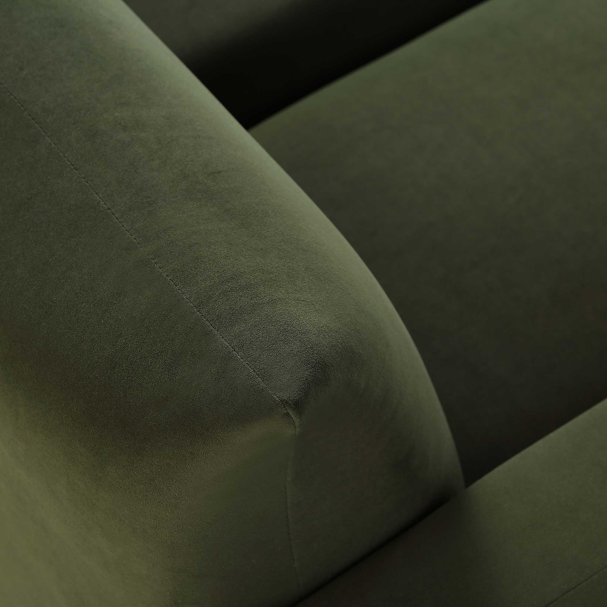 Gianni Two Seater Sofa, Moss Green Velvet - Image 15