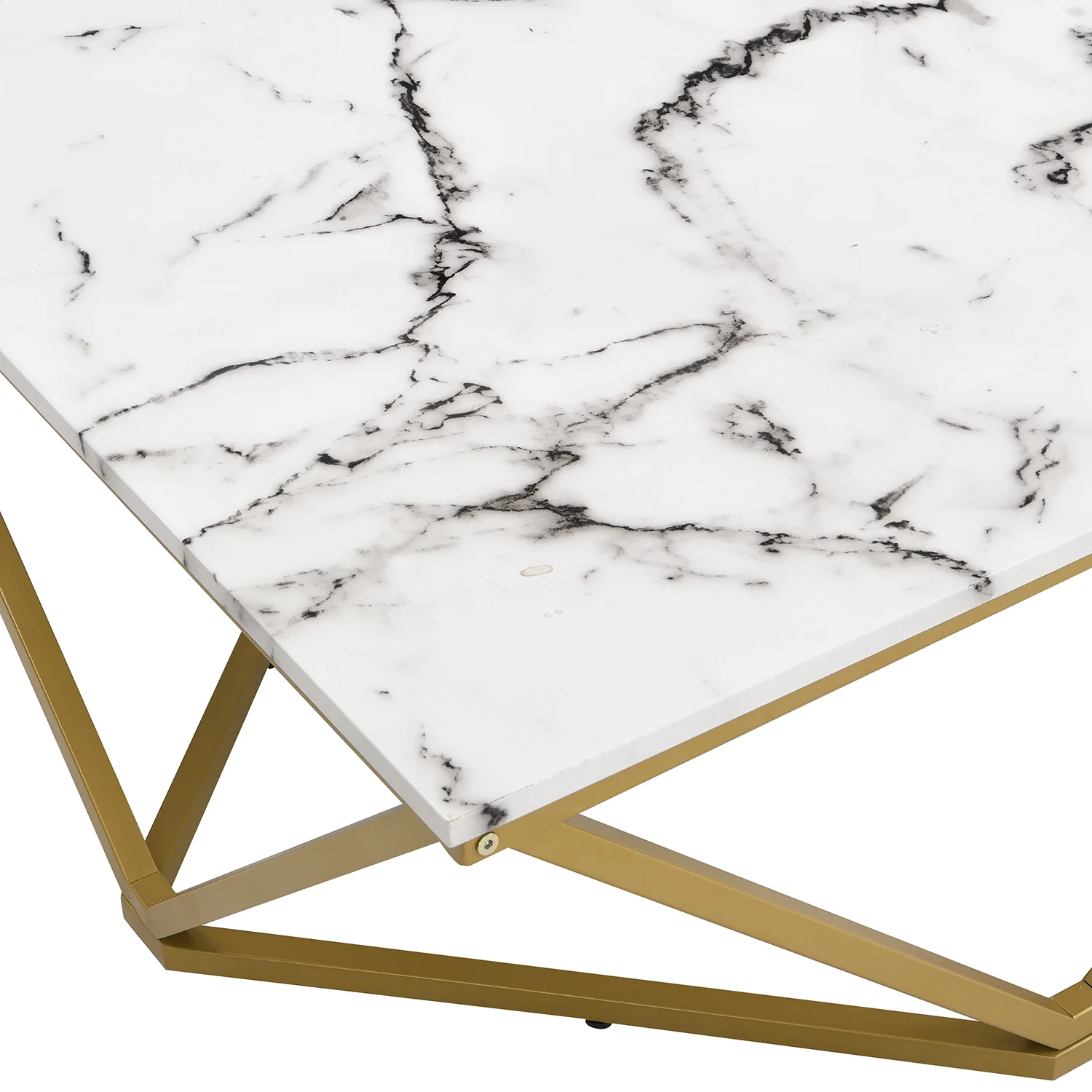 Giulia Marble Effect Square Coffee Table - Image 7