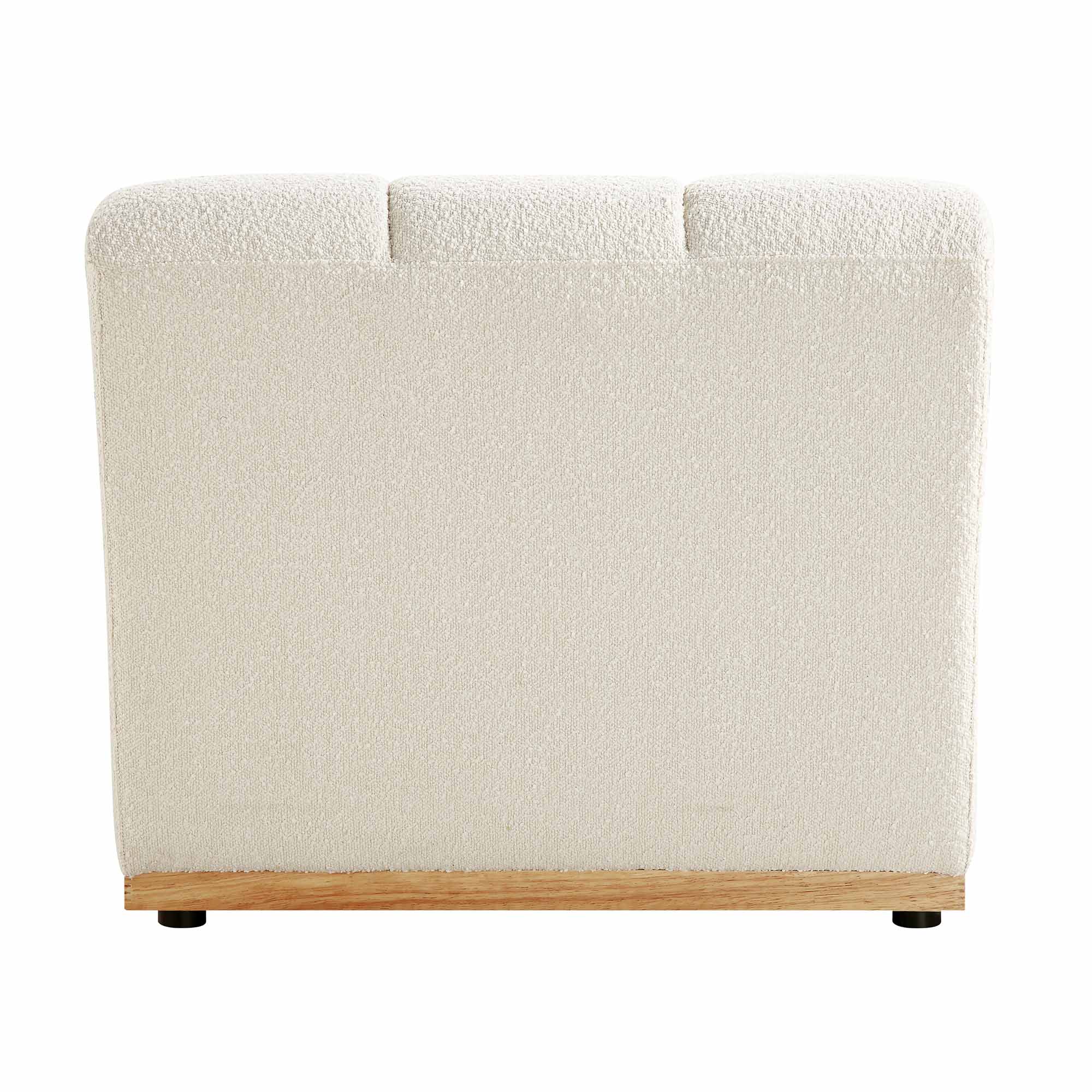 Granvia Ecru Boucle Modular Sofa, 1-Seater Armless Sofa - Image 9