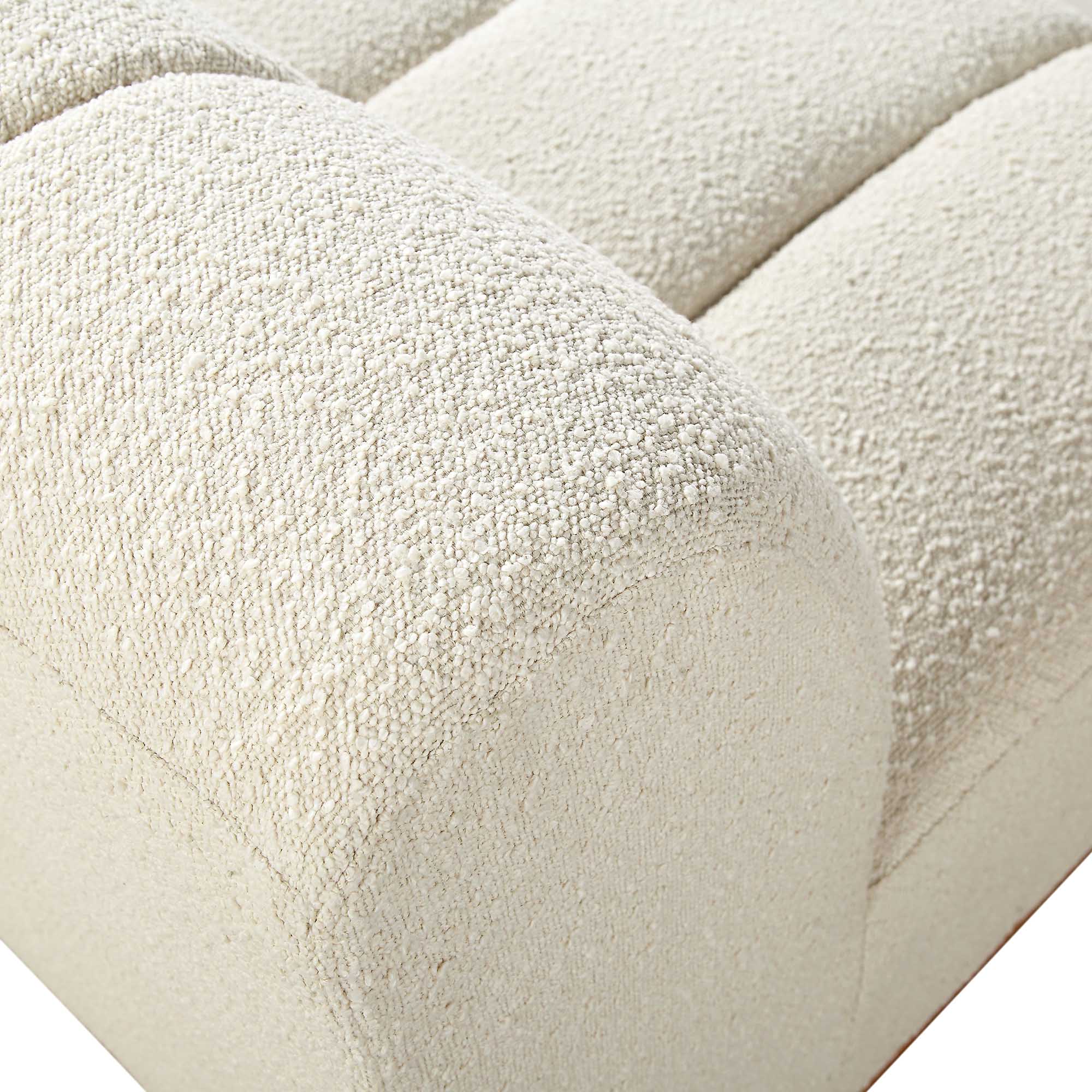 Granvia Ecru Boucle Modular Sofa, 2-Seater Sofa - Image 10