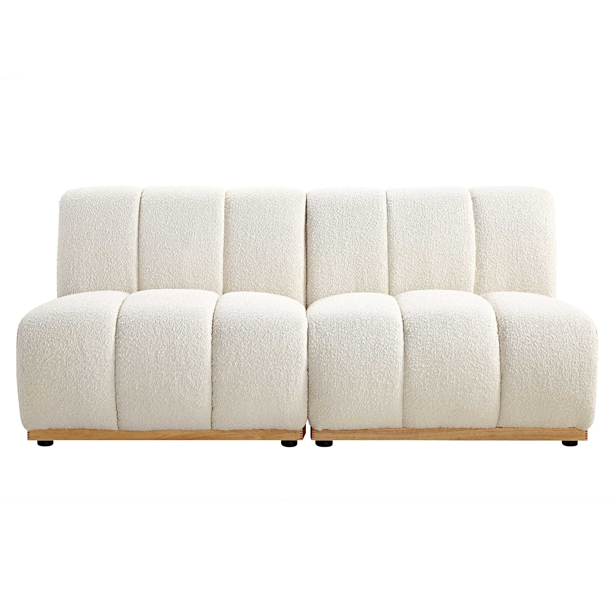 Granvia Ecru Boucle Modular Sofa, 2-Seater Sofa - Image 4