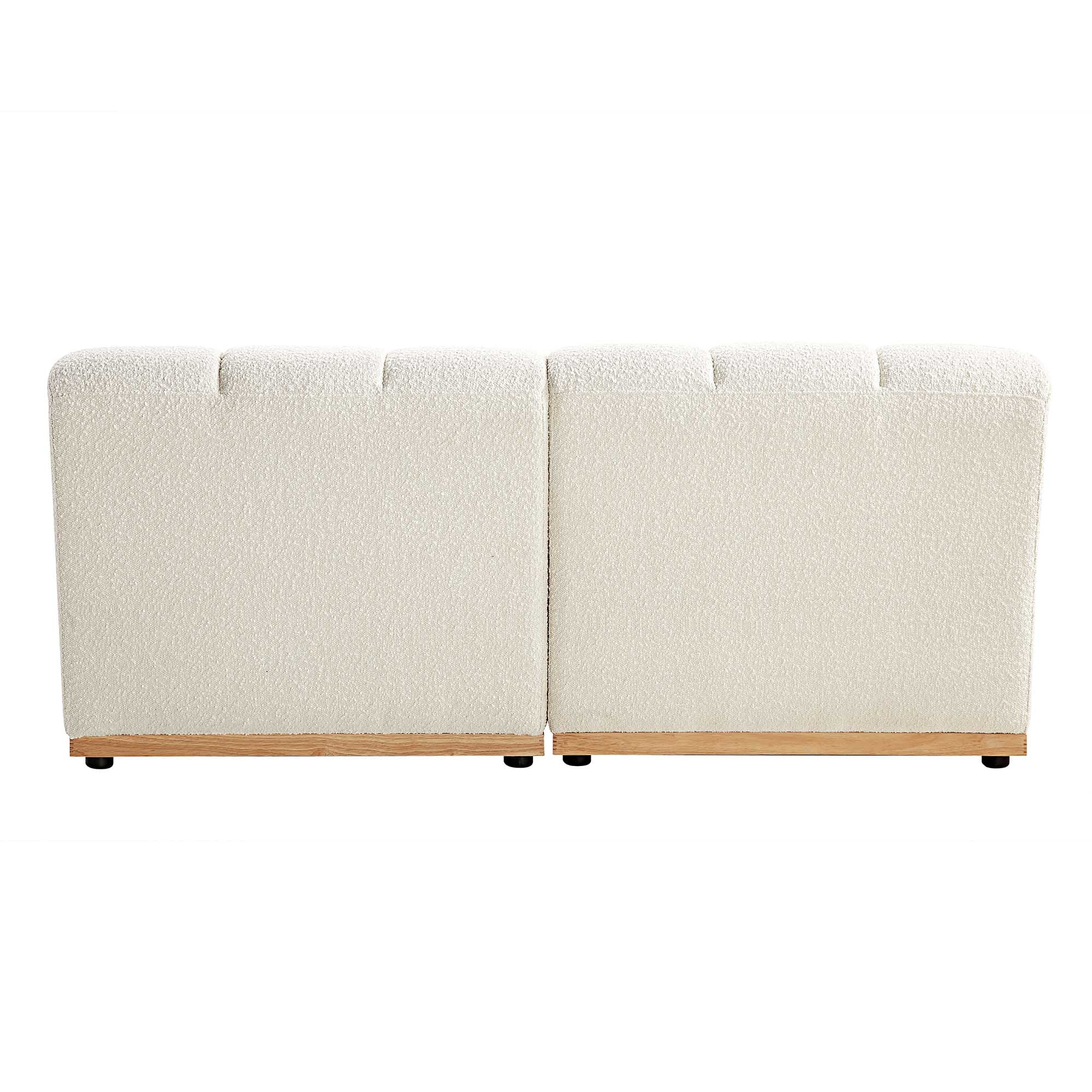 Granvia Ecru Boucle Modular Sofa, 2-Seater Sofa - Image 9