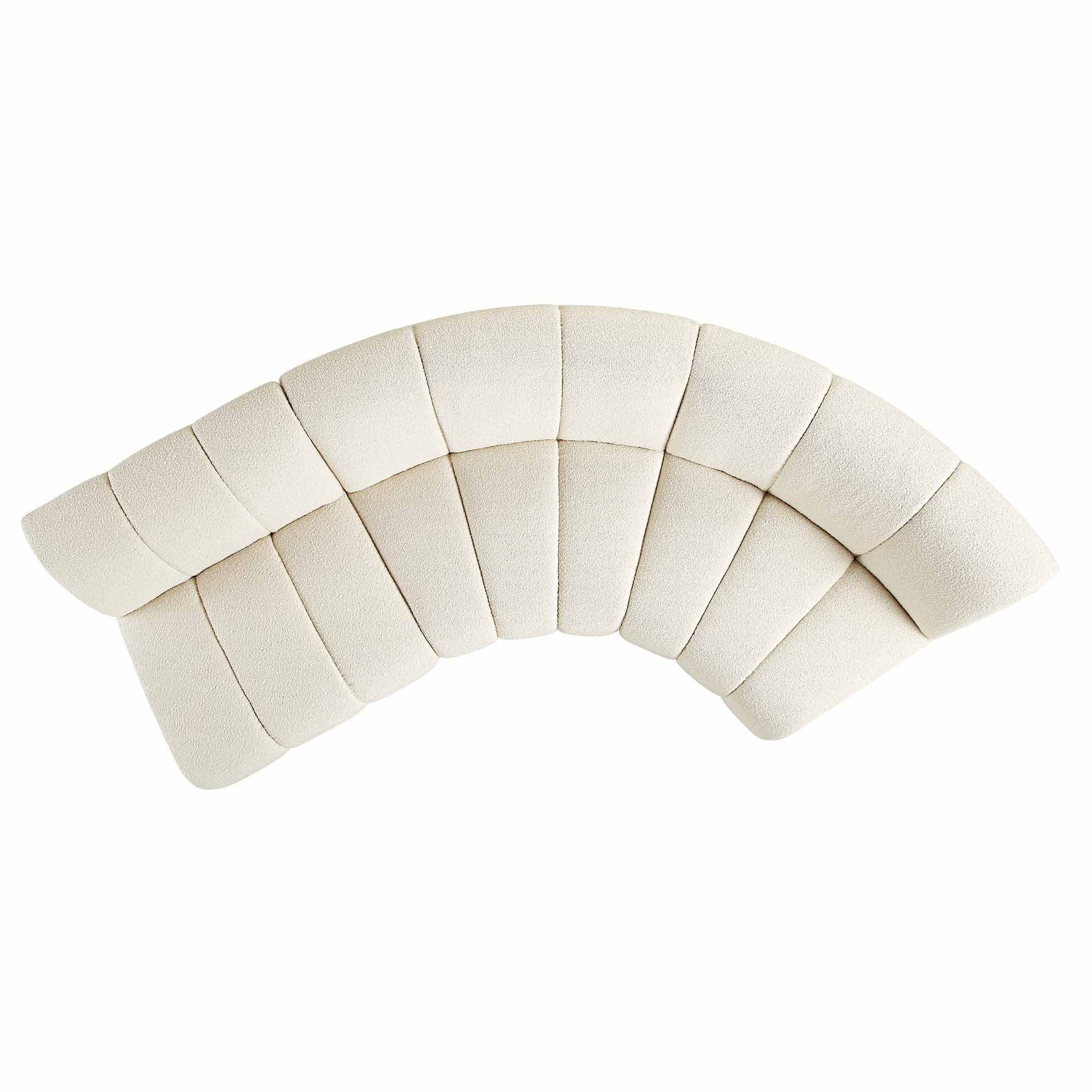 Granvia Ecru Boucle Modular Sofa, 3-Seater L-Shaped Sofa - Image 4