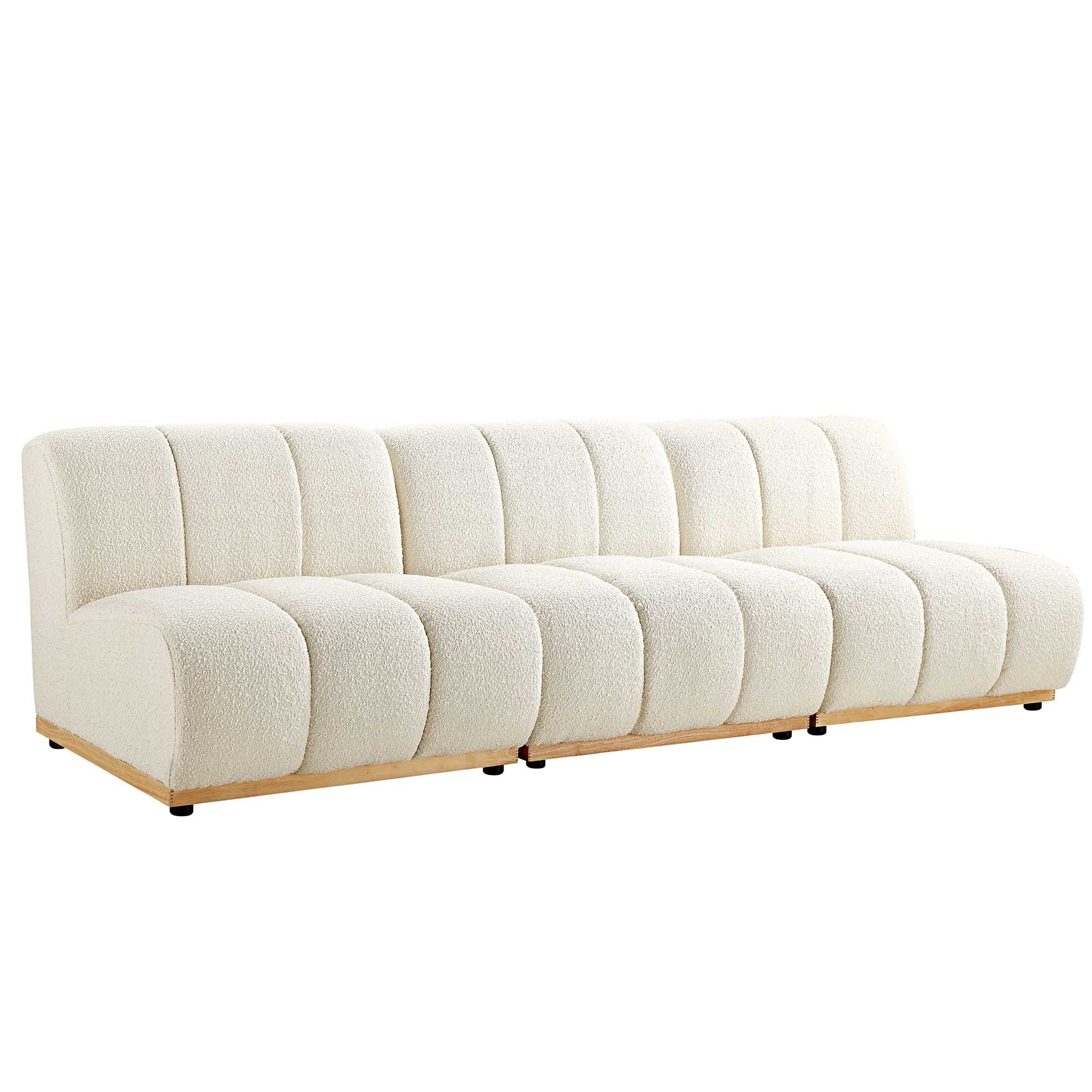 Granvia Ecru Boucle Modular Sofa, 3-Seater Sofa - Image 4