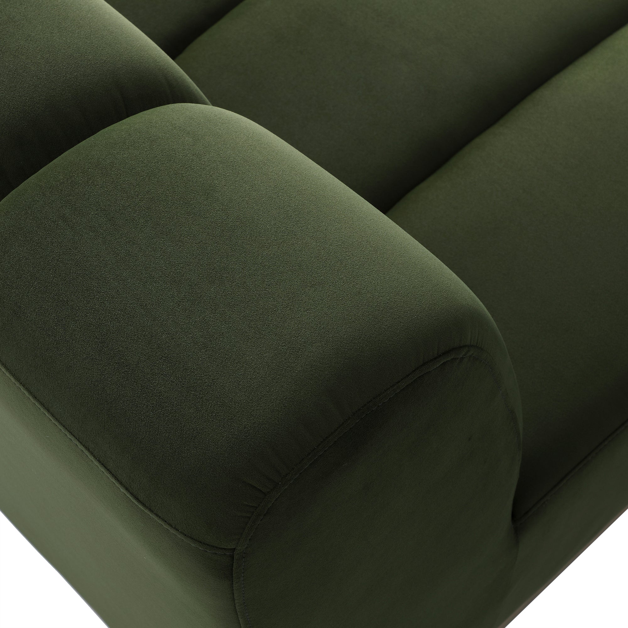 Granvia Moss Green Modular Sofa, 1-Seater Armless Sofa - Image 10